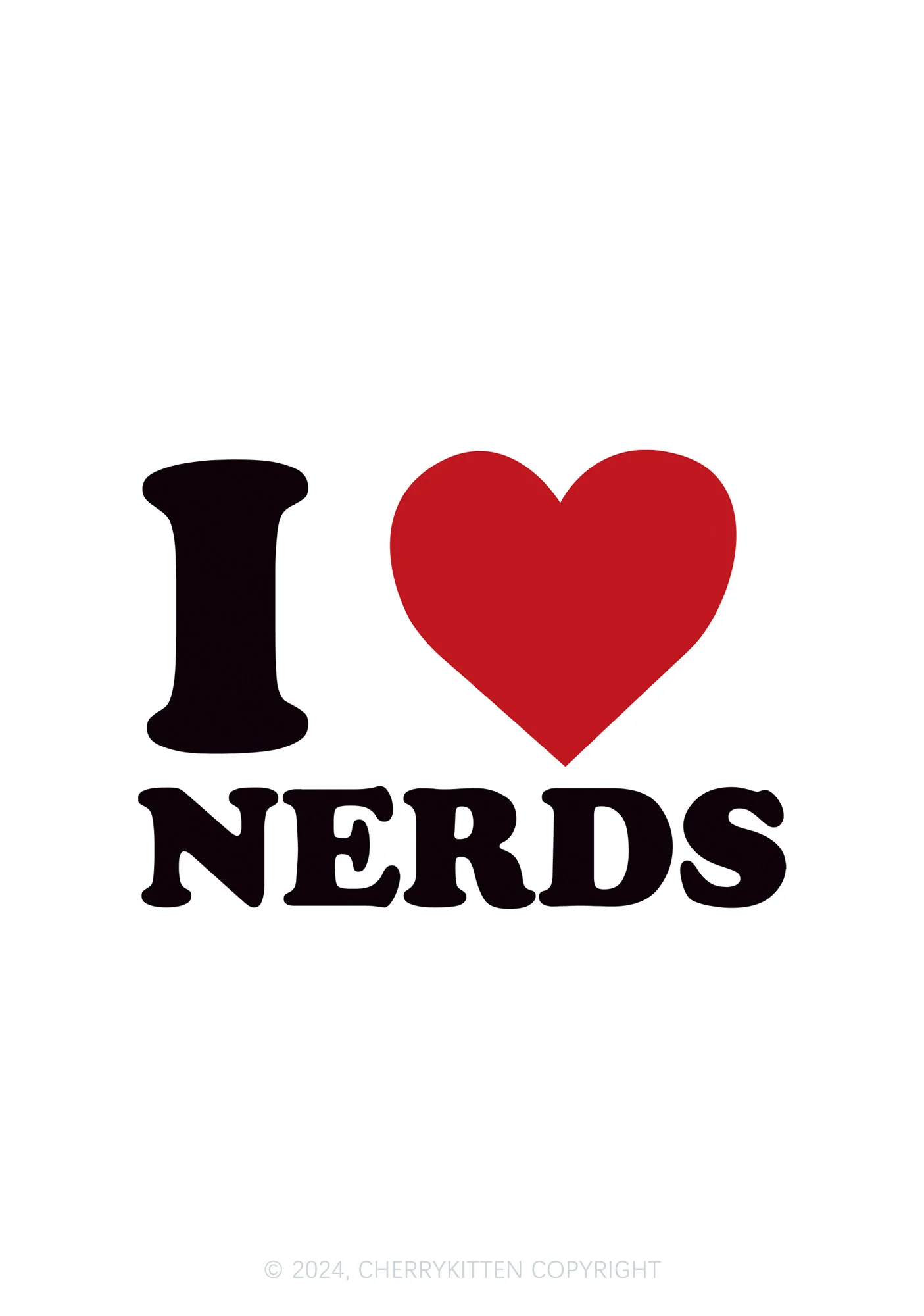 I Love Nerds 1Pc Y2K Pin Badge Cherrykitten - Image 2