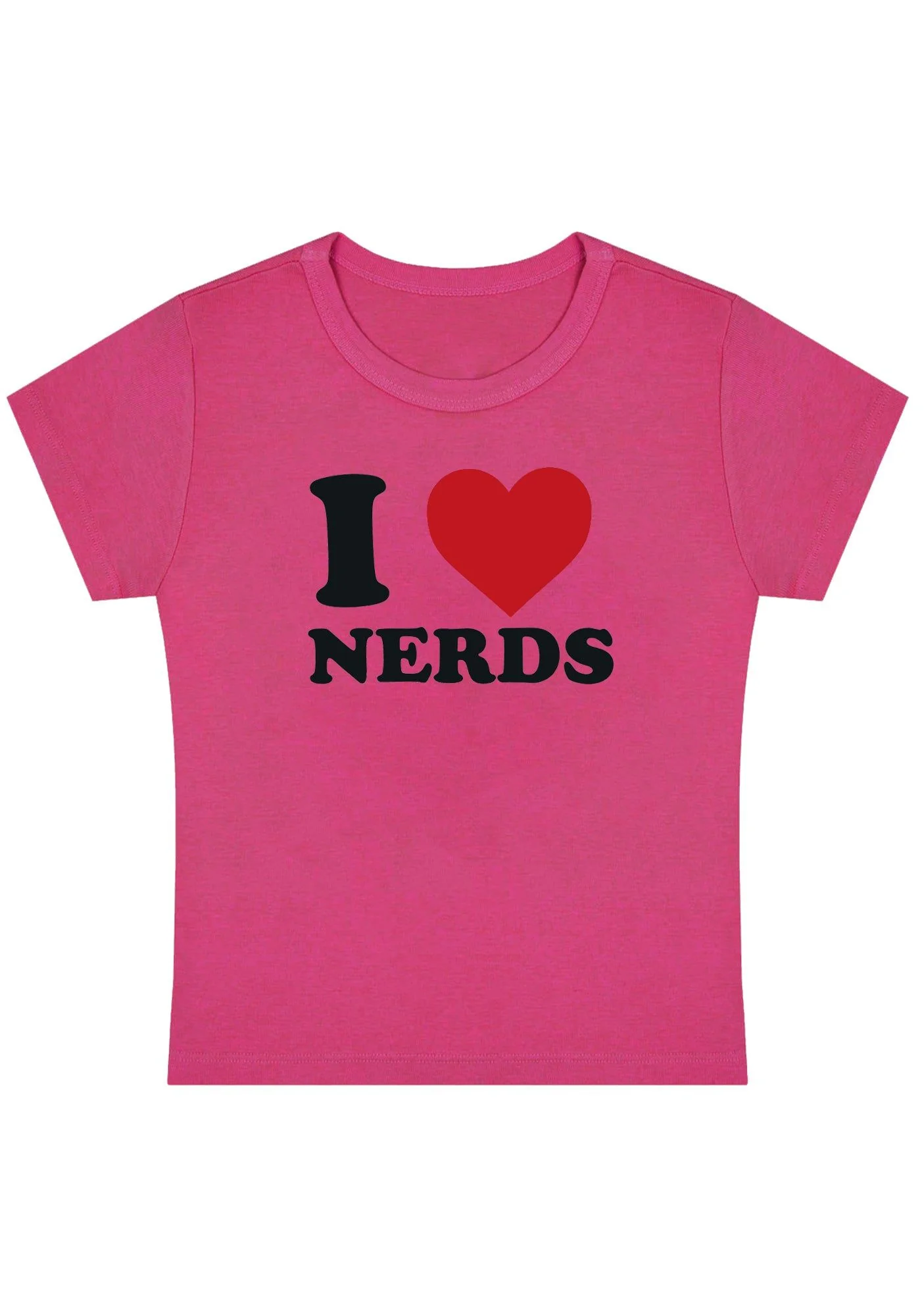 I Love Nerds Y2K Baby Tee - Image 13