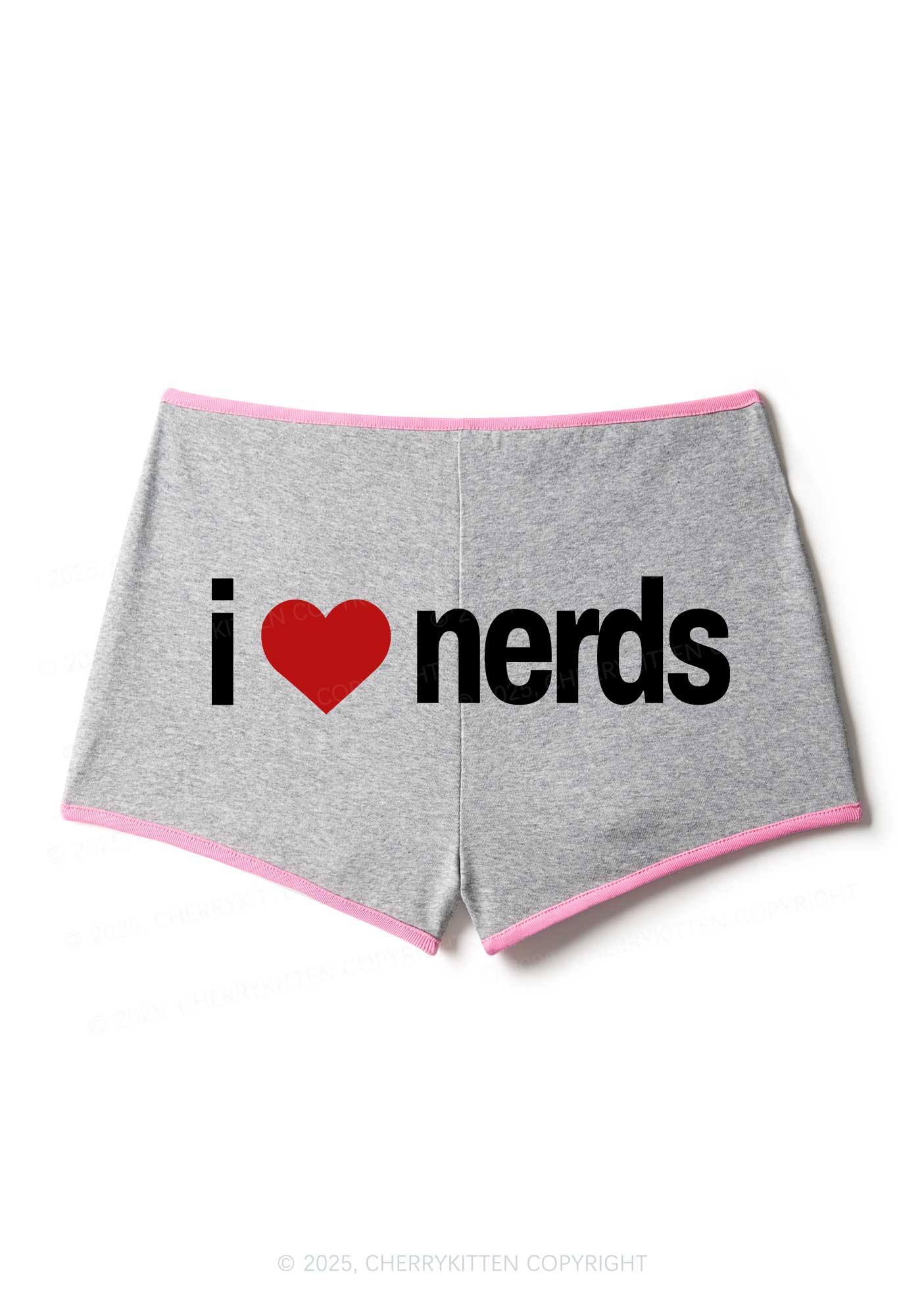 I Love Nerds Y2K Booty Shorts Cherrykitten - Image 3
