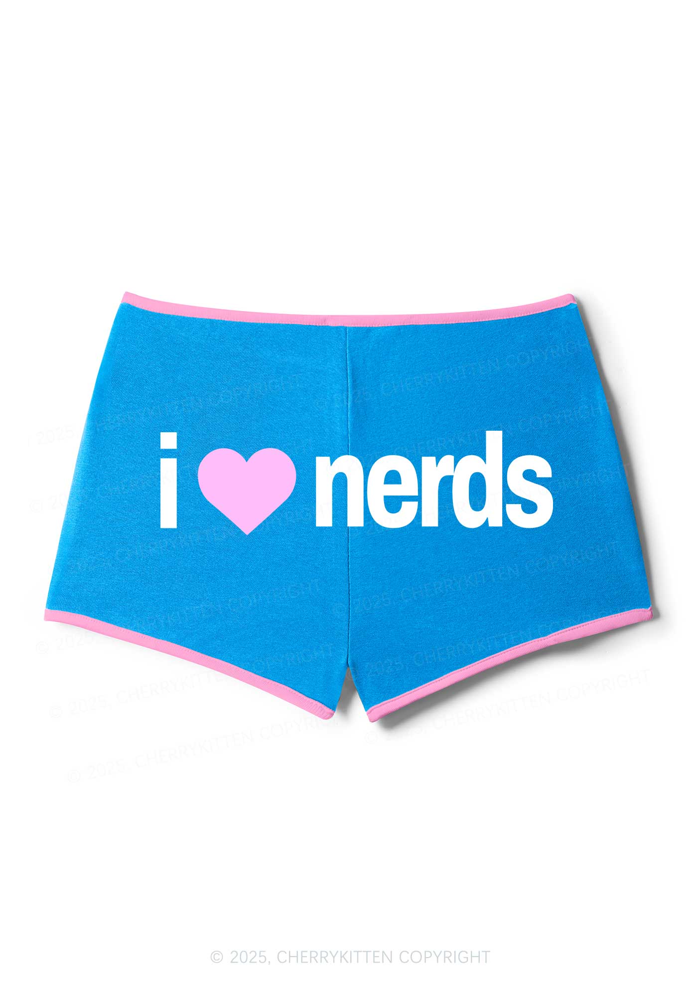 I Love Nerds Y2K Booty Shorts Cherrykitten - Image 4