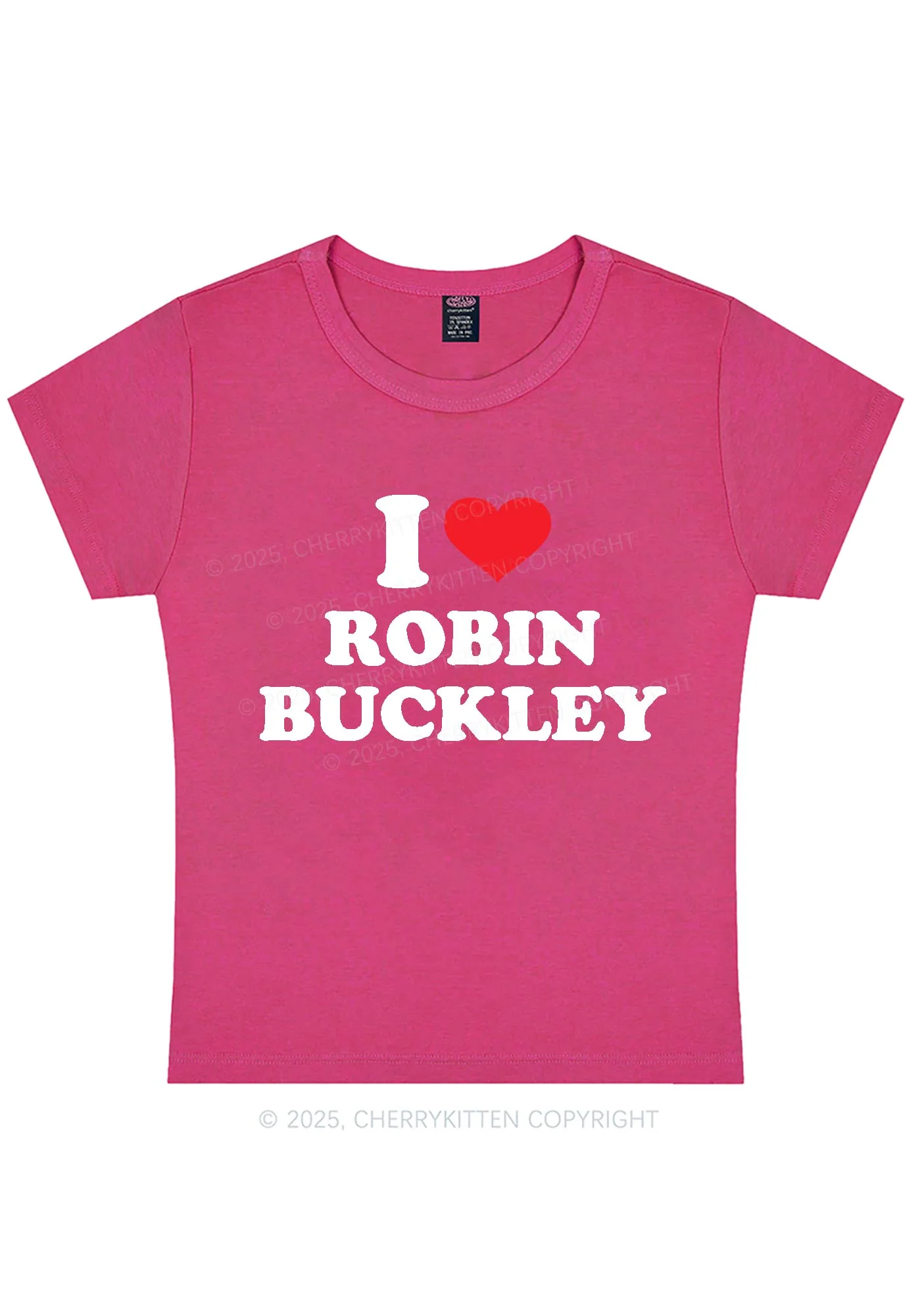 I Love RB Pride Y2K Baby Tee Cherrykitten - Image 4