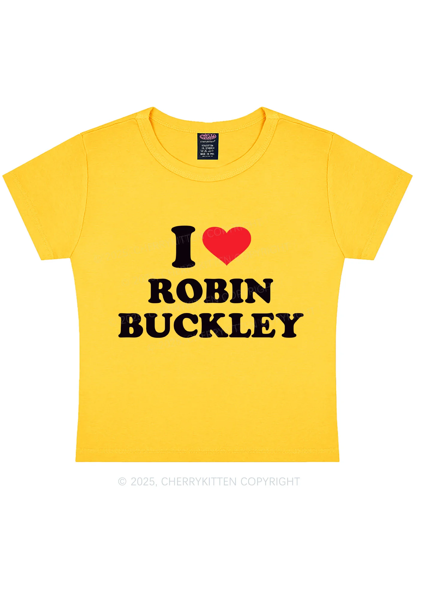 I Love RB Pride Y2K Baby Tee Cherrykitten - Image 6