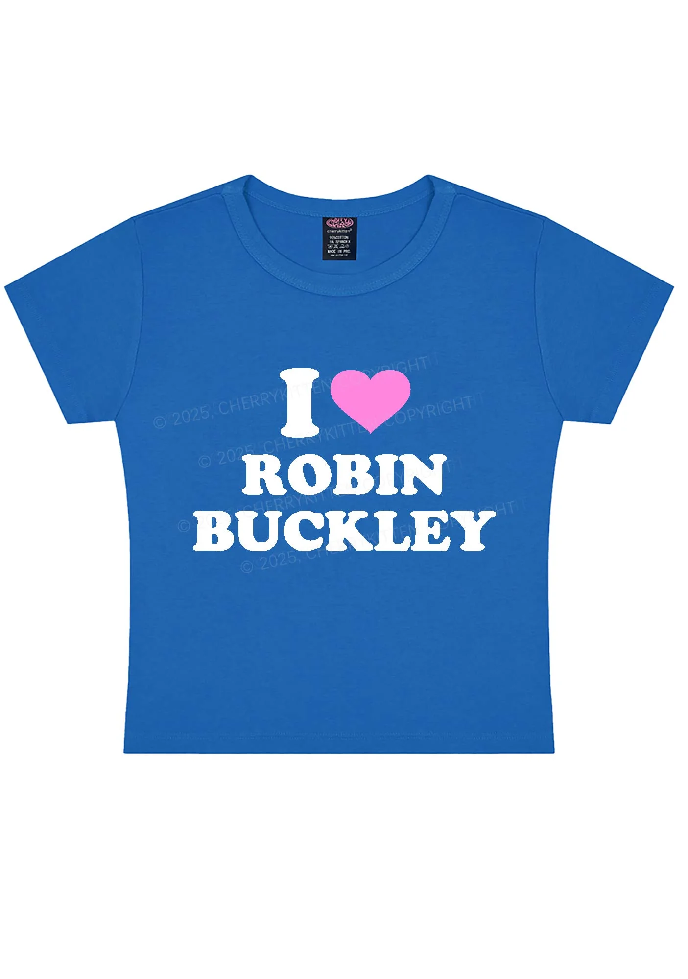 I Love RB Pride Y2K Baby Tee Cherrykitten - Image 8
