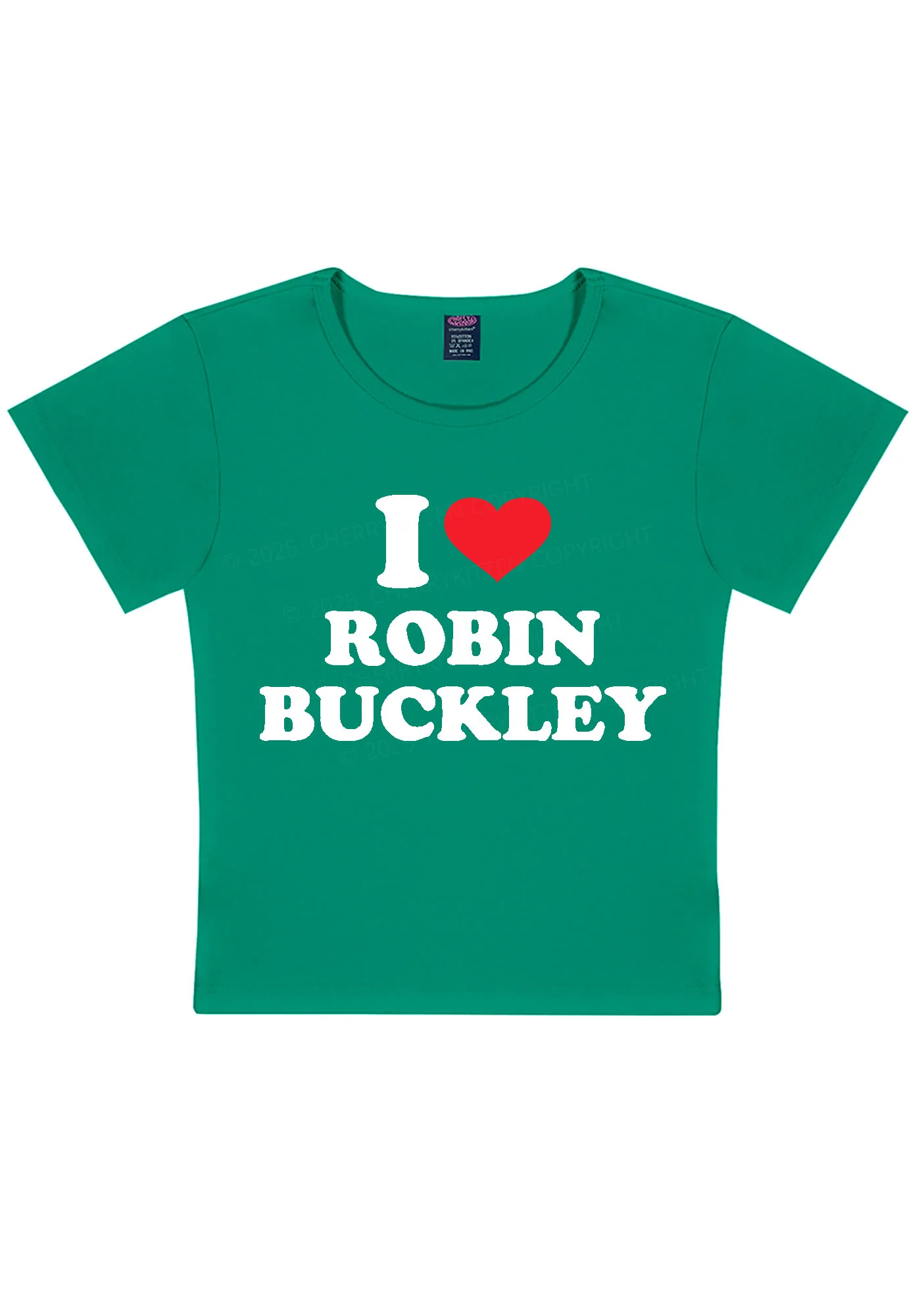 I Love RB Pride Y2K Baby Tee Cherrykitten - Image 9