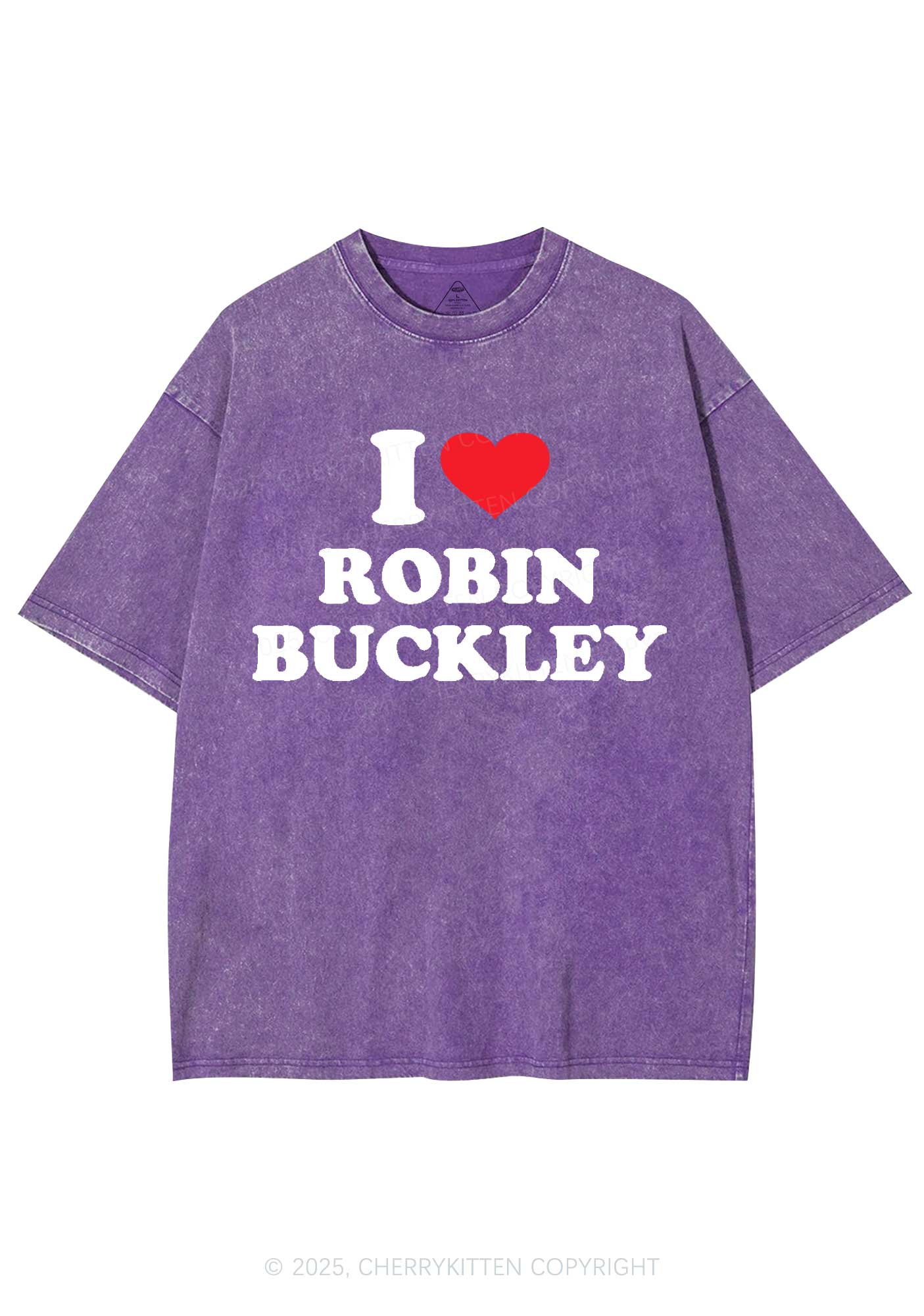 I Love RB Pride Y2K Shirts Washed Tee Cherrykitten - Image 5