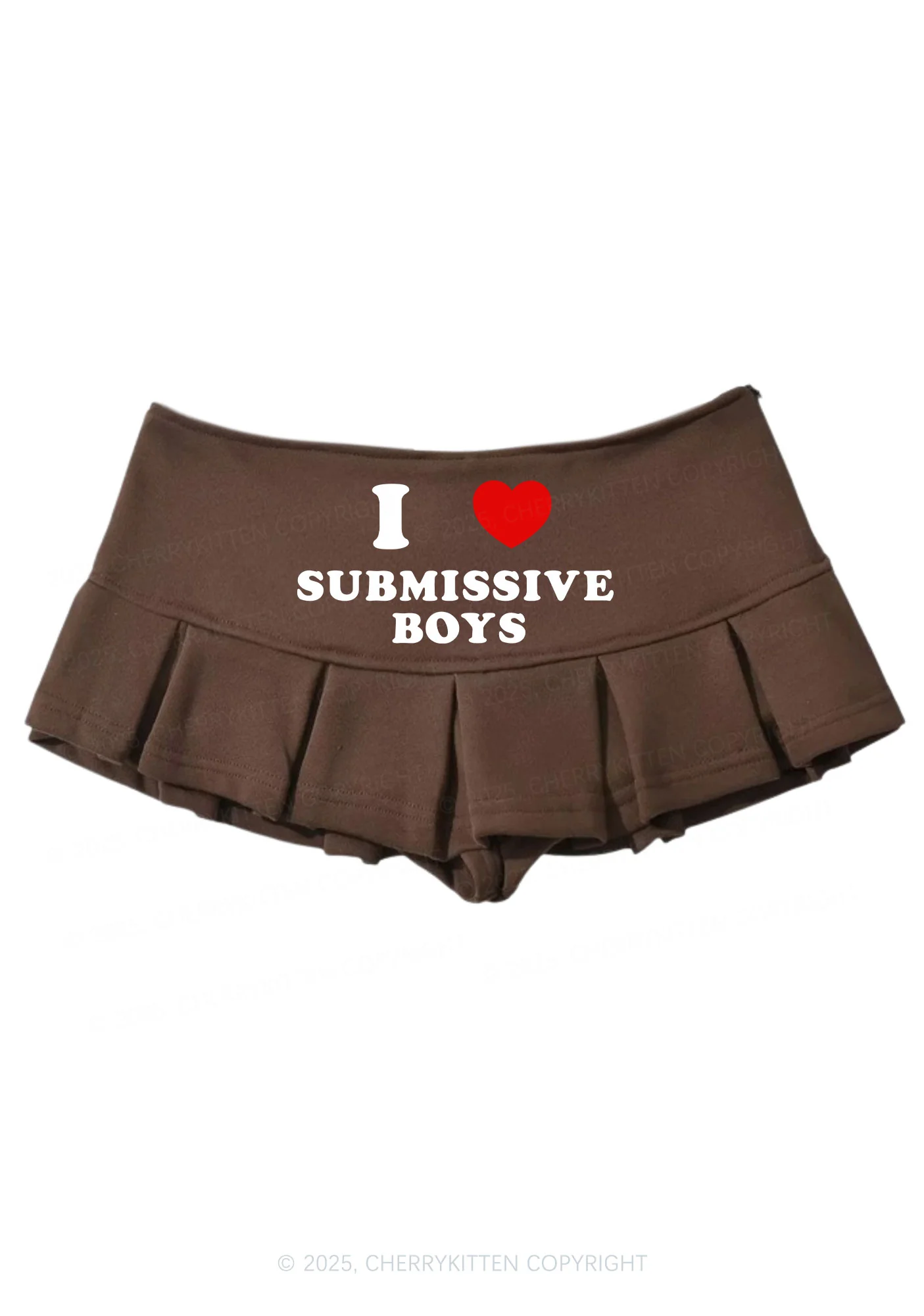 I Love S Boys Valentine's Day Y2K Mini Pleated Skirts Cherrykitten - Image 6