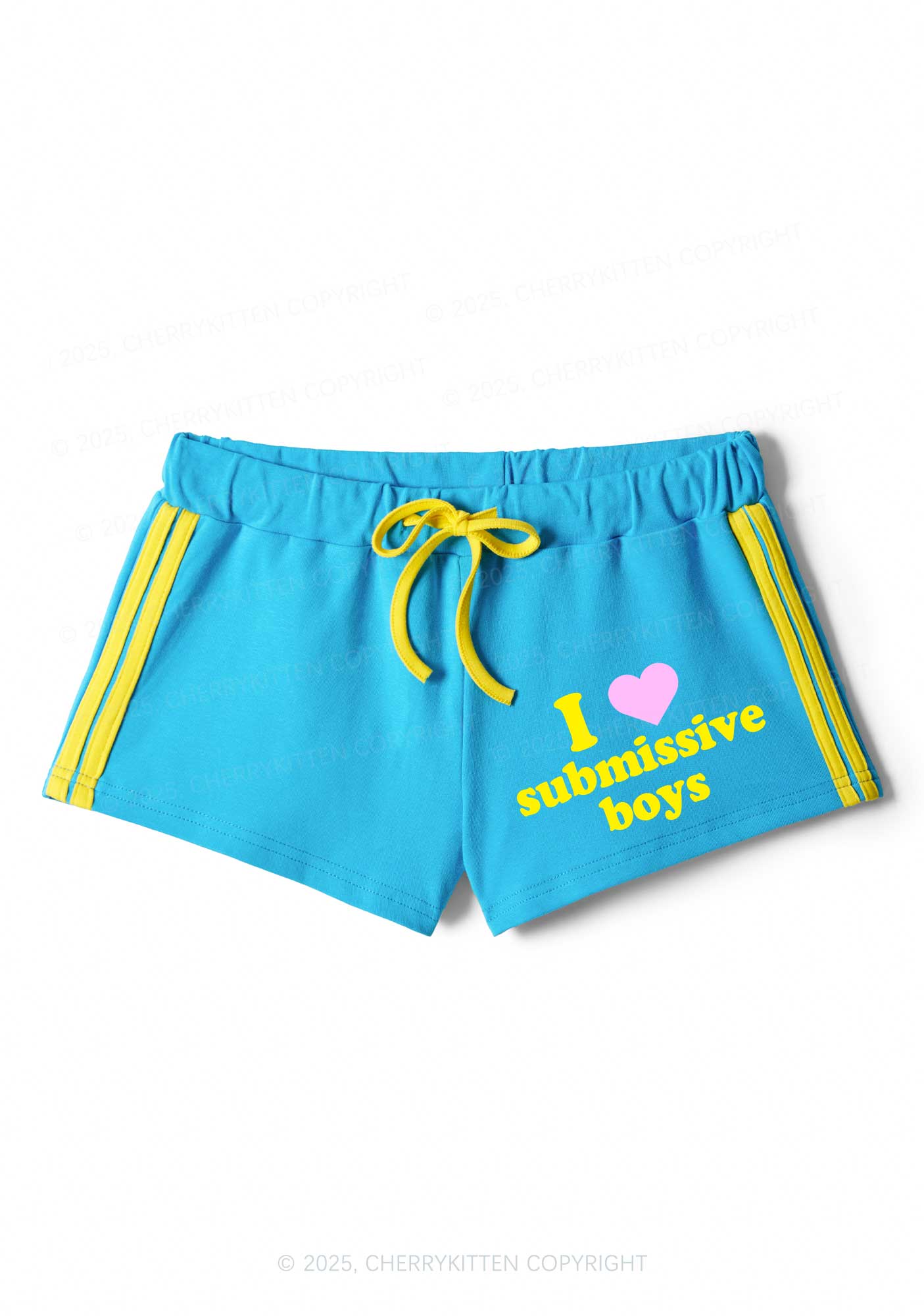 I Love S Boys Y2K Drawstring Mini Shorts Cherrykitten - Image 3