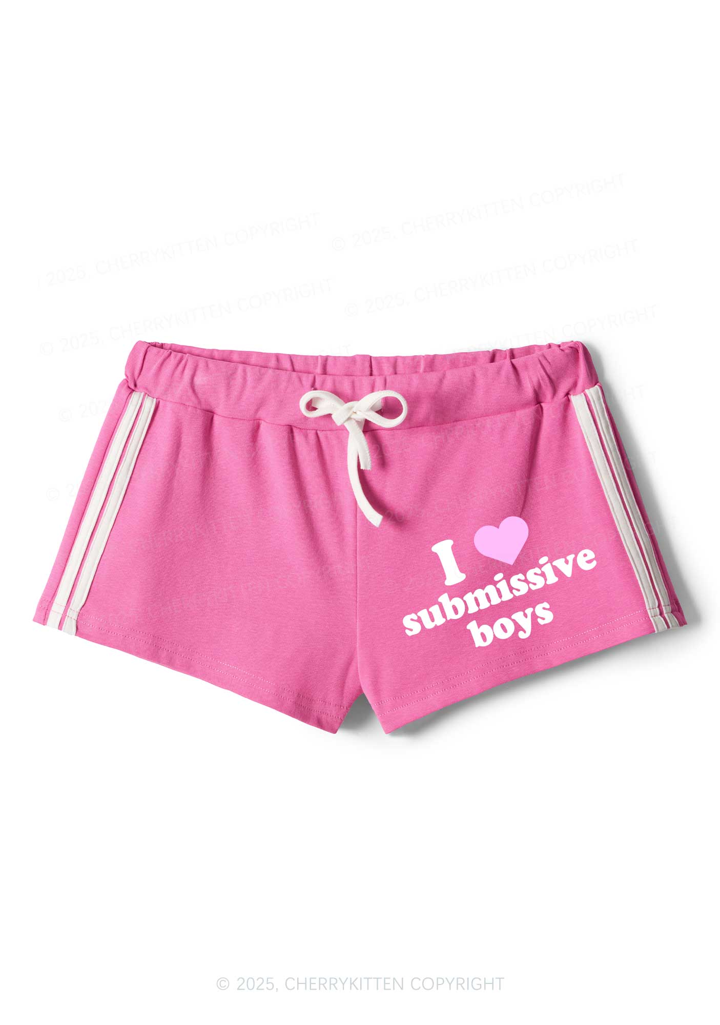 I Love S Boys Y2K Drawstring Mini Shorts Cherrykitten - Image 4