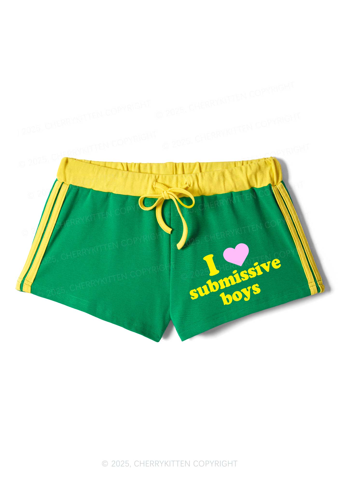 I Love S Boys Y2K Drawstring Mini Shorts Cherrykitten - Image 6