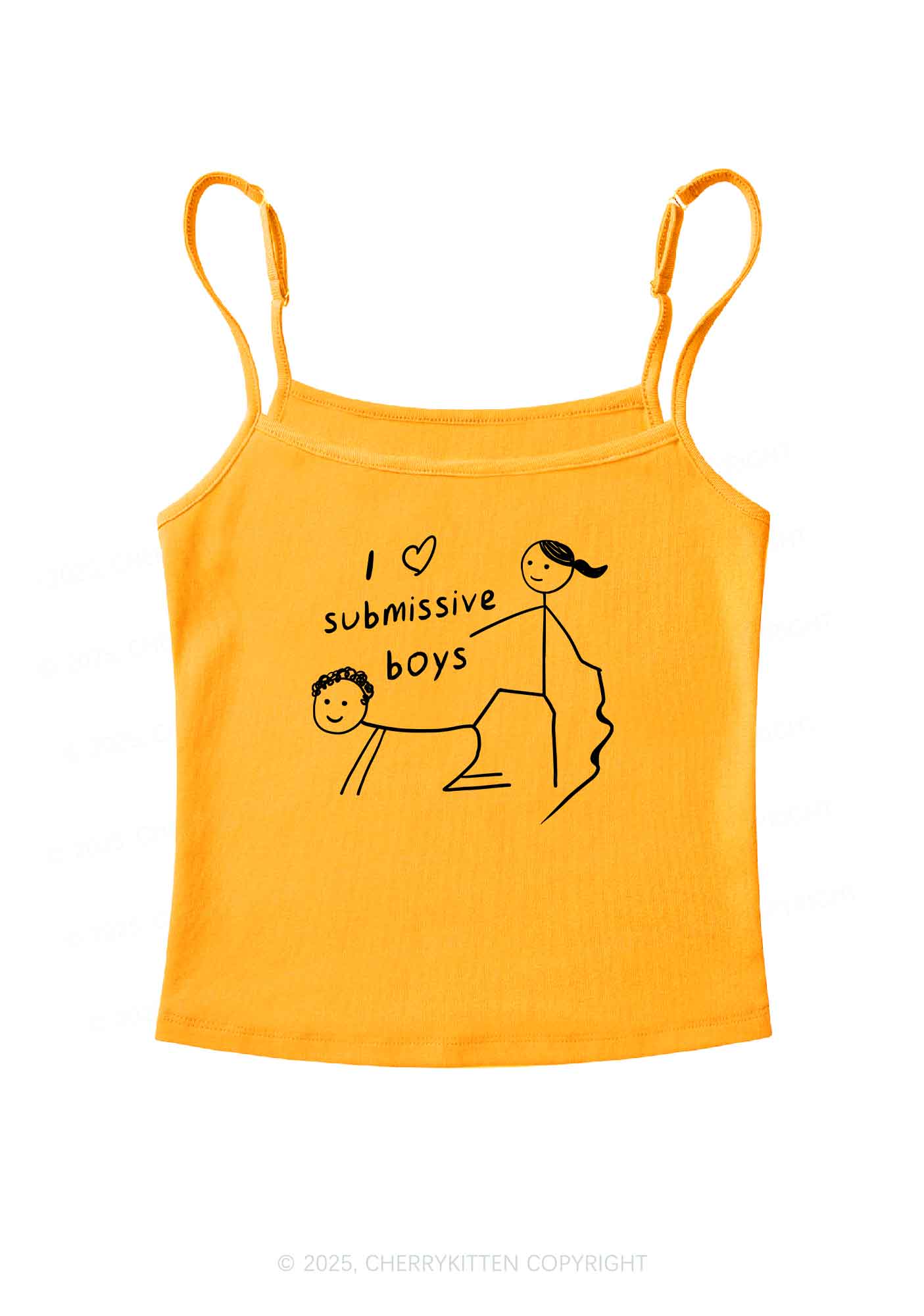 I Love S Boys Y2K Spaghetti Strap Cami Cherrykitten - Image 7