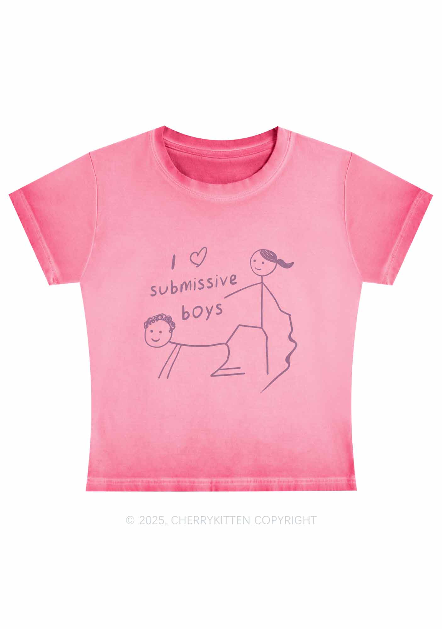 I Love S Boys Y2K Vintage Classic Tee Cherrykitten - Image 2