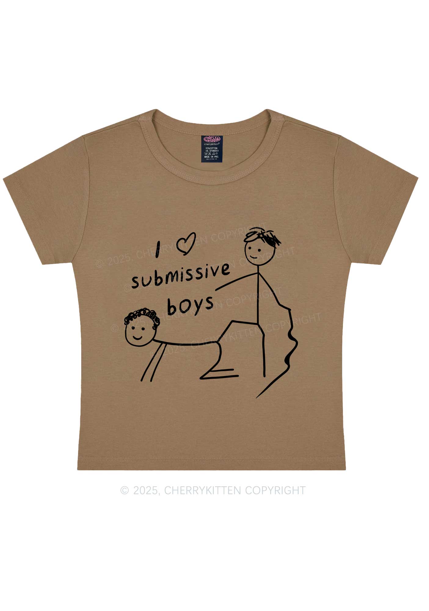 I Love S Gay Boys Pride Y2K Baby Tee Cherrykitten - Image 12