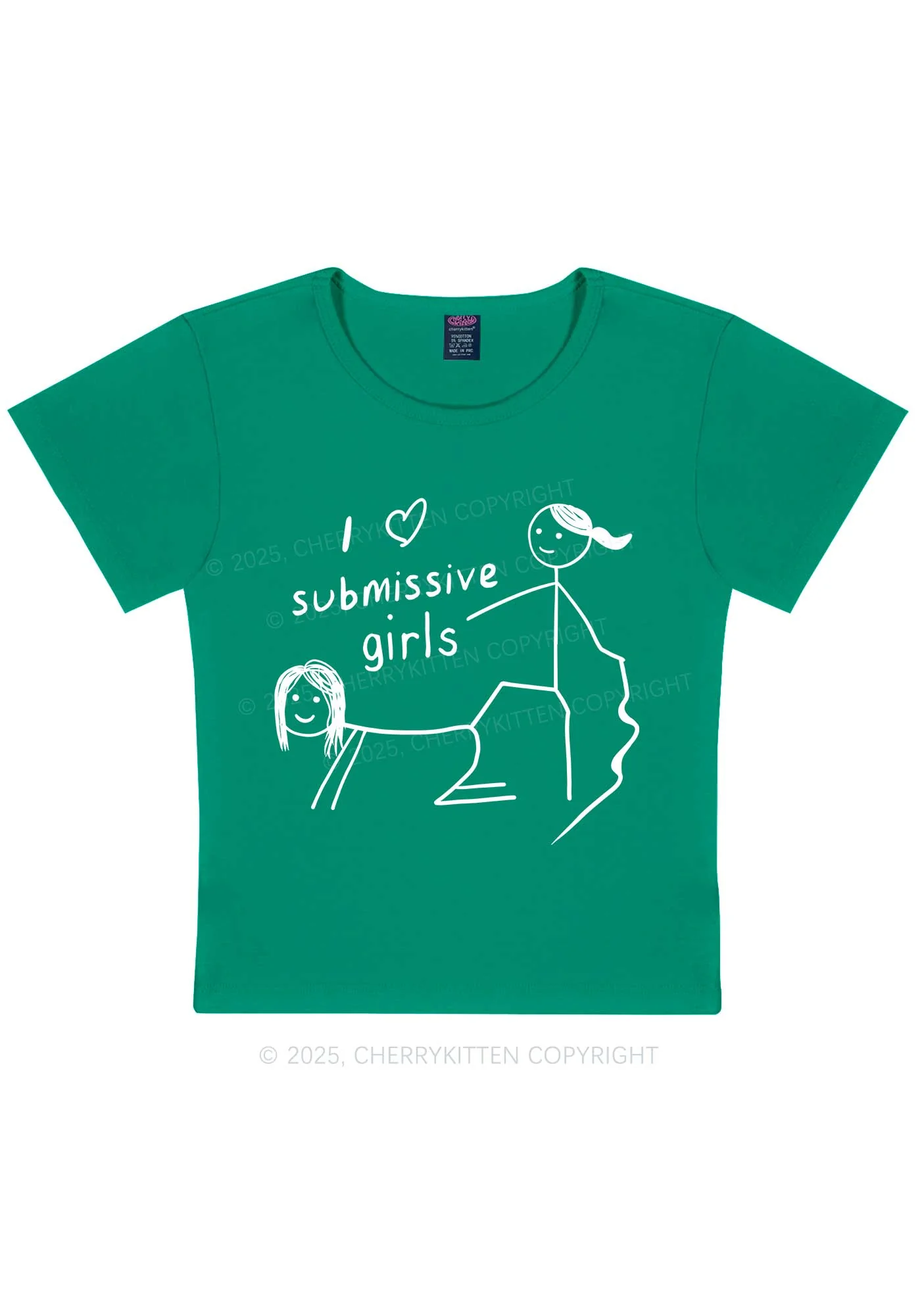 I Love S Girls Pride Y2K Baby Tee Cherrykitten - Image 12