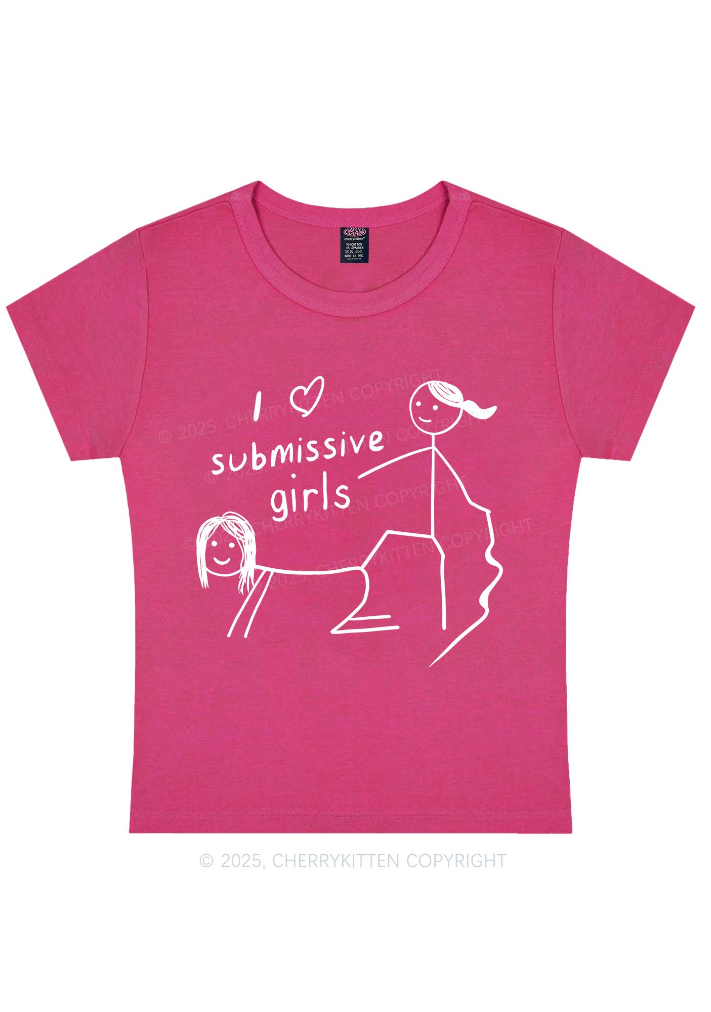 I Love S Girls Pride Y2K Baby Tee Cherrykitten - Image 5