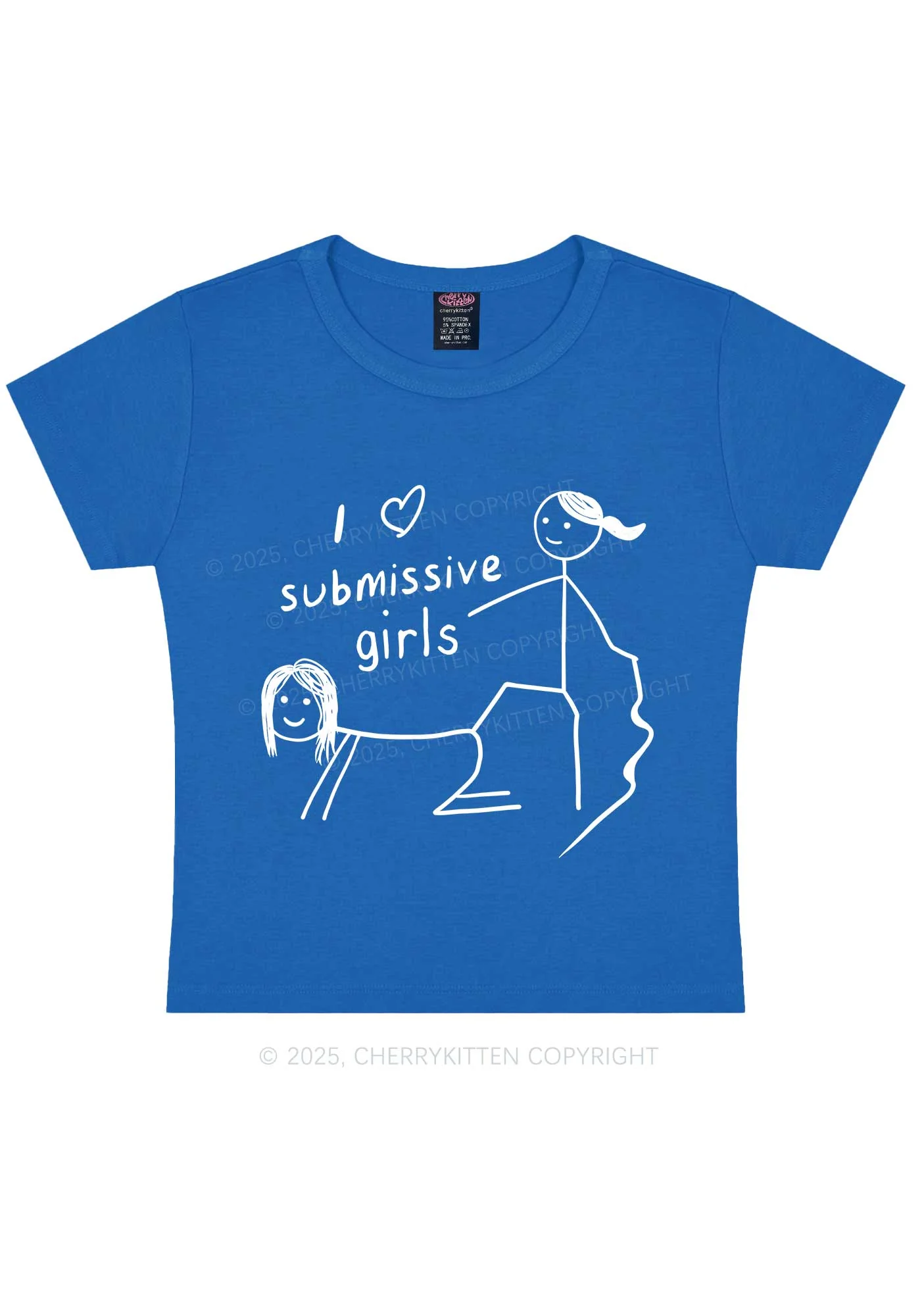 I Love S Girls Pride Y2K Baby Tee Cherrykitten - Image 8