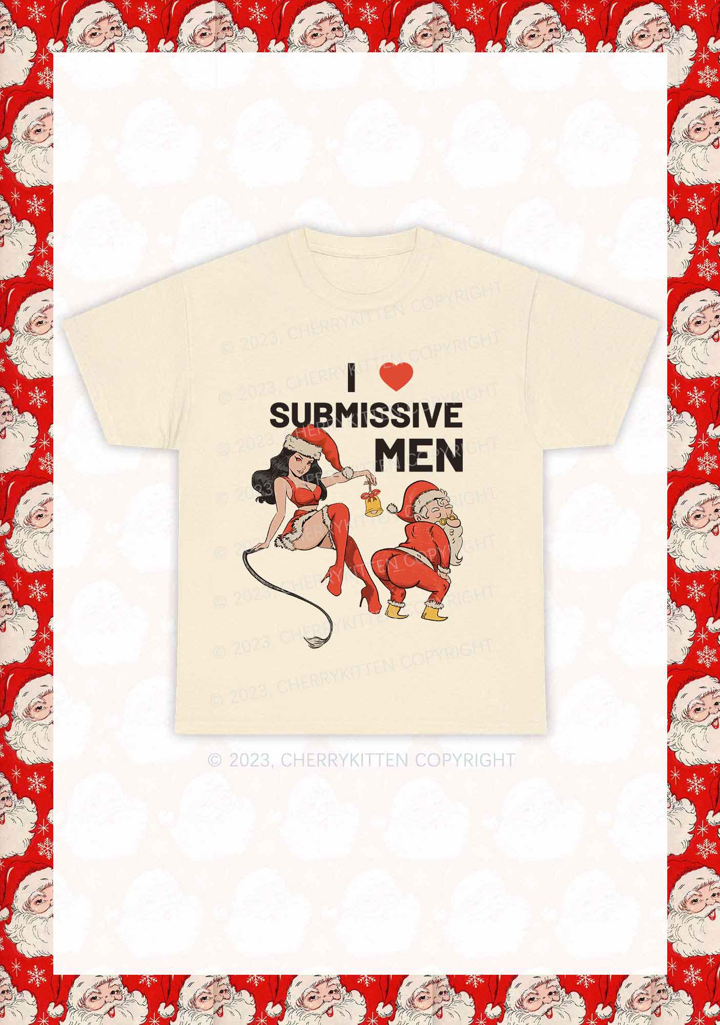I Love S Men Christmas Y2K Chunky Shirt Cherrykitten - Image 5