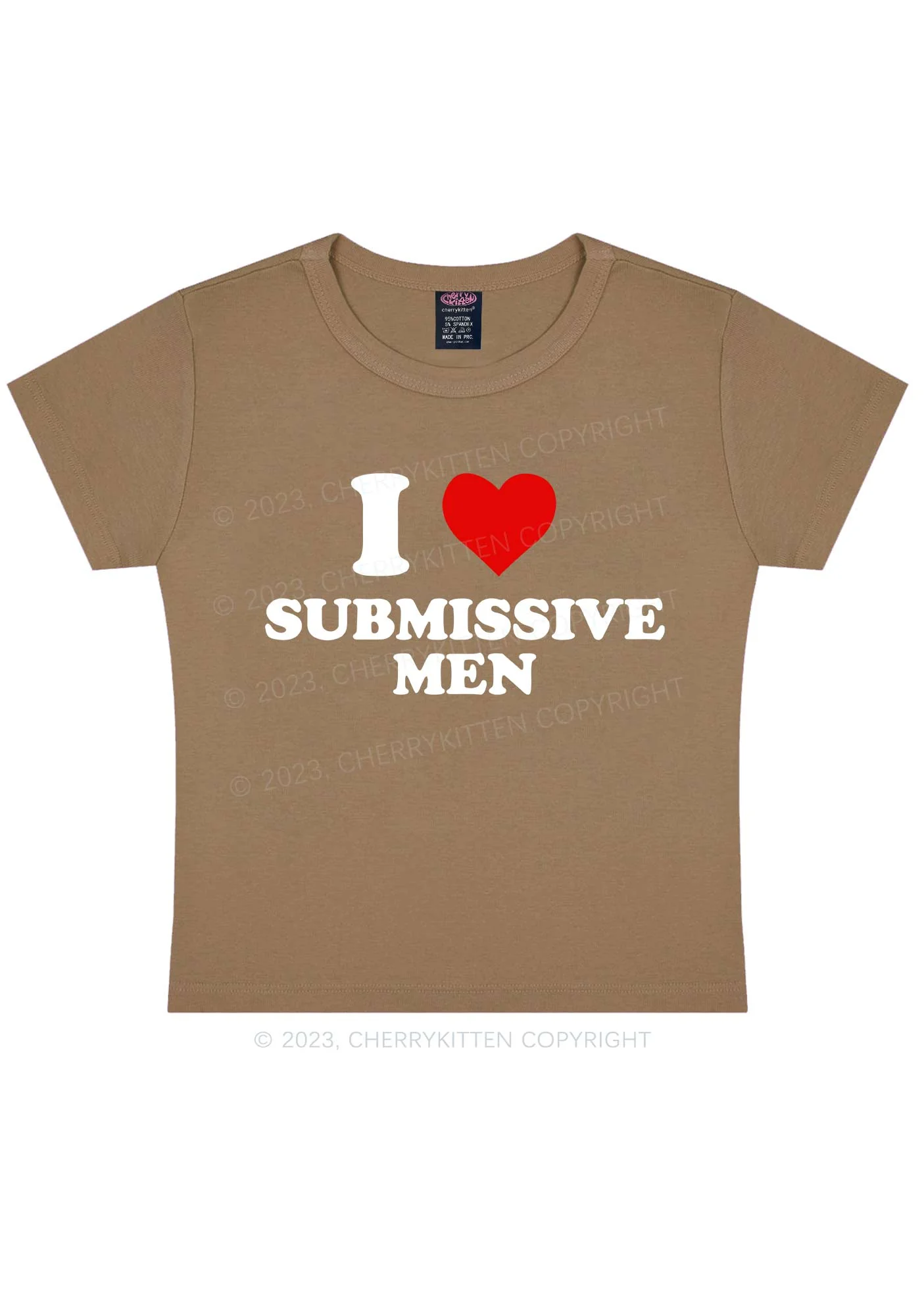 I Love S Men Y2K Baby Tee - Image 10