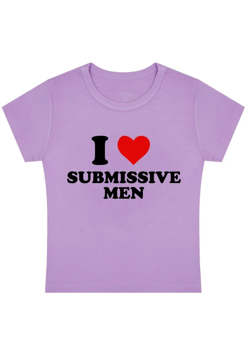 I Love S Men Y2K Baby Tee - Image 6