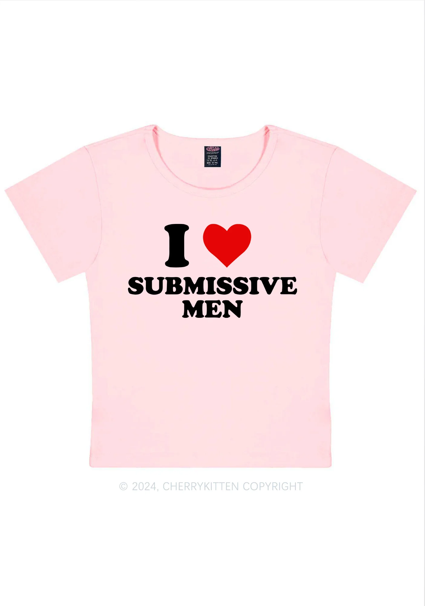 I Love S Men Y2K Baby Tee - Image 7
