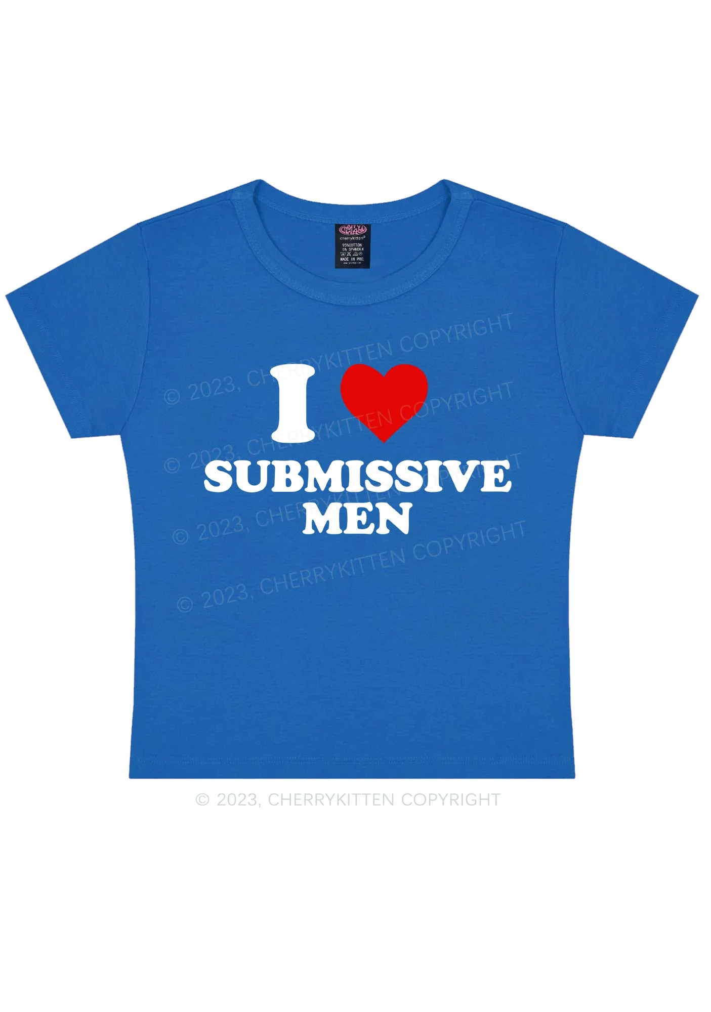 I Love S Men Y2K Baby Tee - Image 8