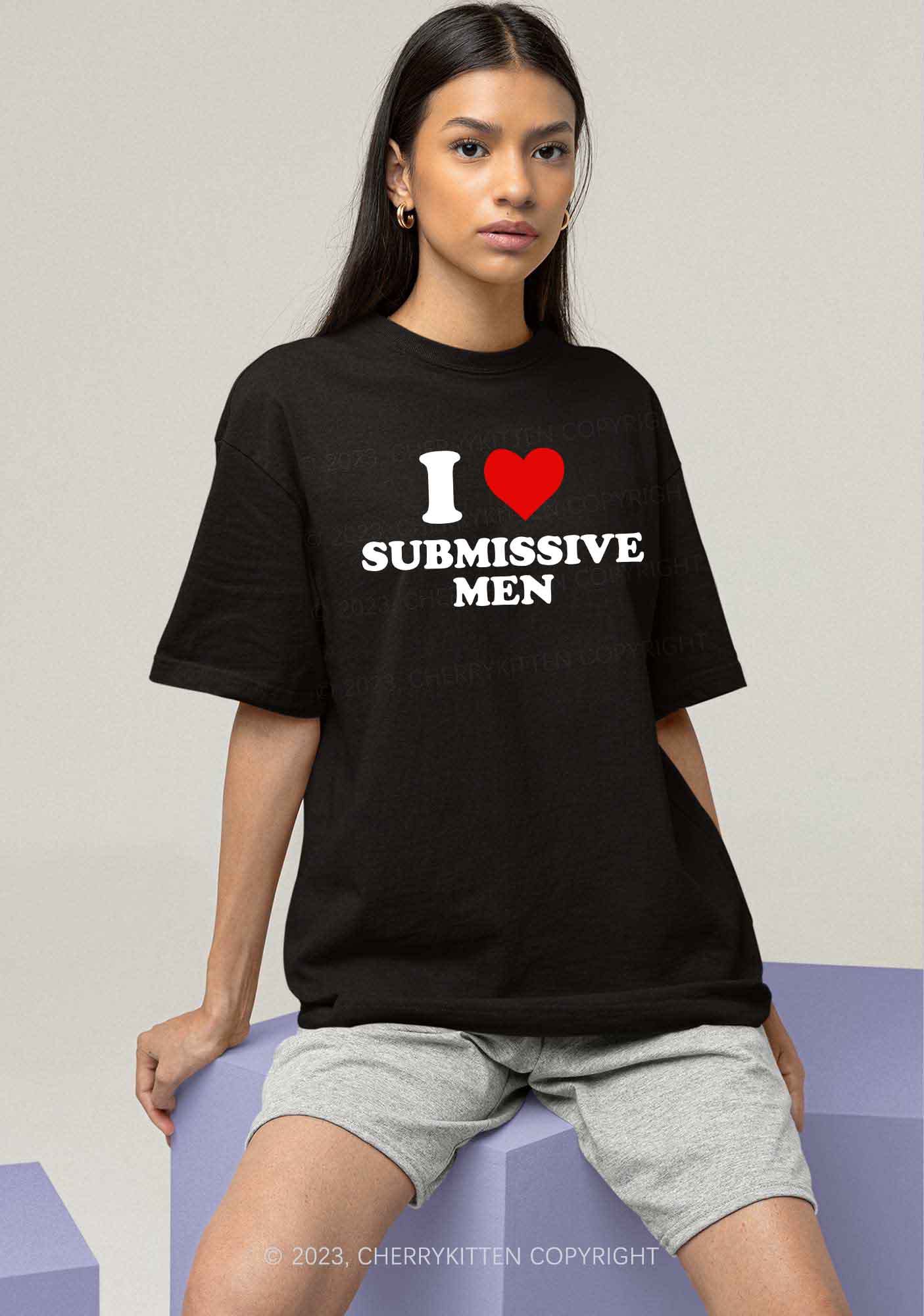 I Love S Men Y2K Chunky Shirt Cherrykitten - Image 2