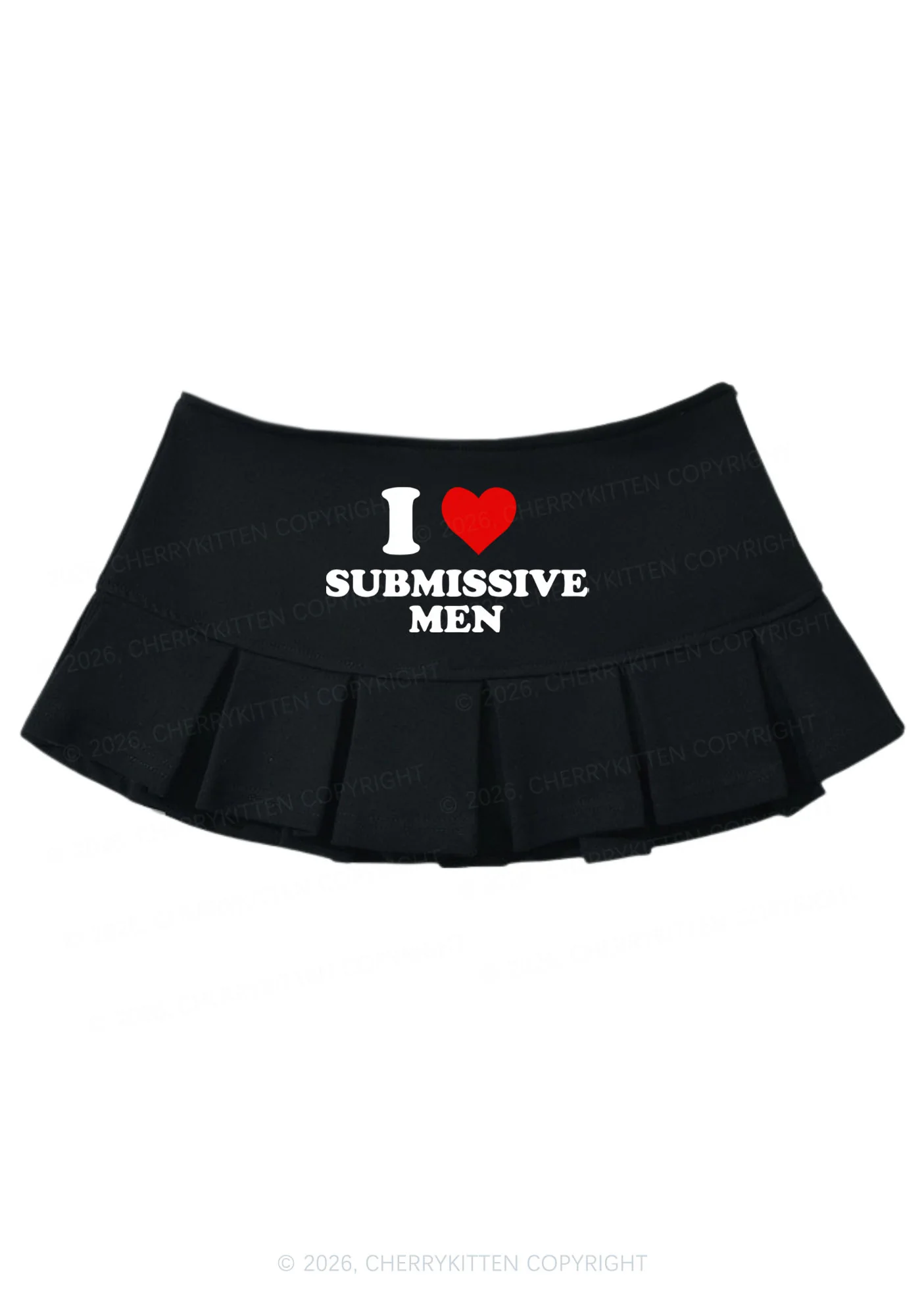 I Love S Men Y2K Mini Pleated Skirts Cherrykitten - Image 2