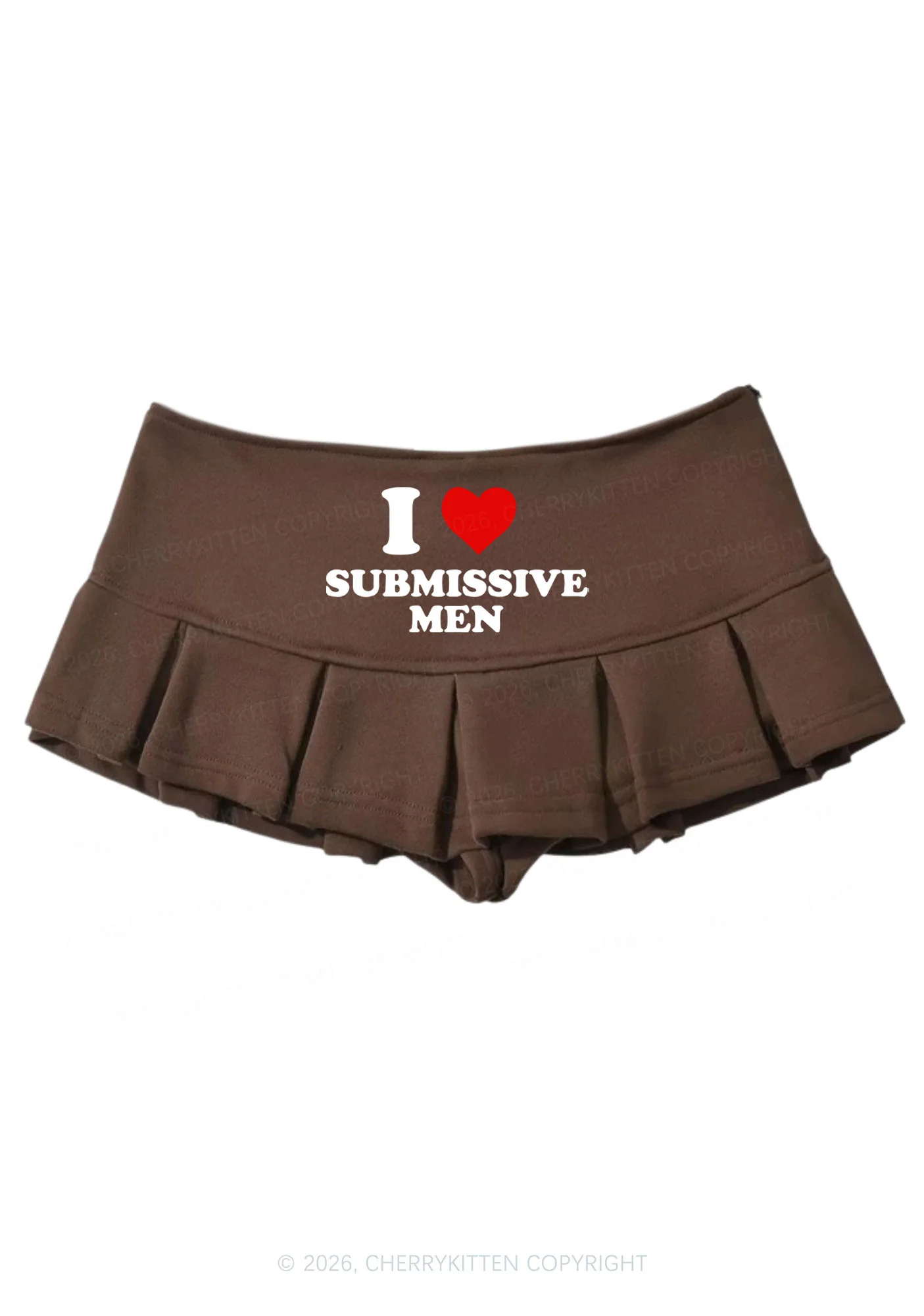 I Love S Men Y2K Mini Pleated Skirts Cherrykitten - Image 6