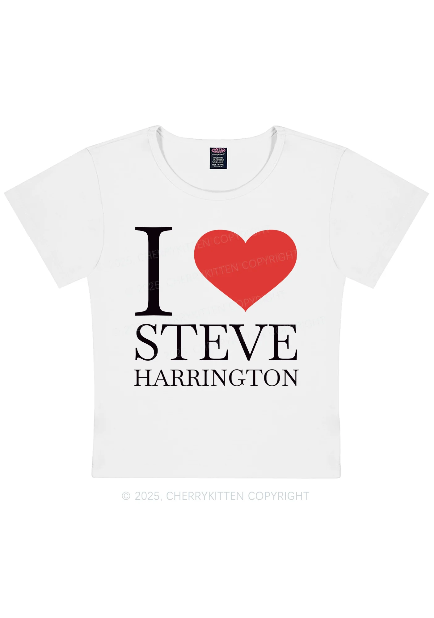 I Love SH Y2K Baby Tee Cherrykitten - Image 4