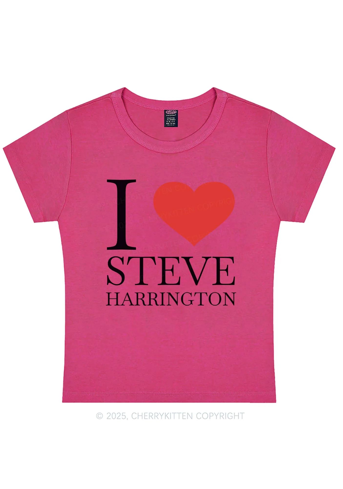 I Love SH Y2K Baby Tee Cherrykitten - Image 5