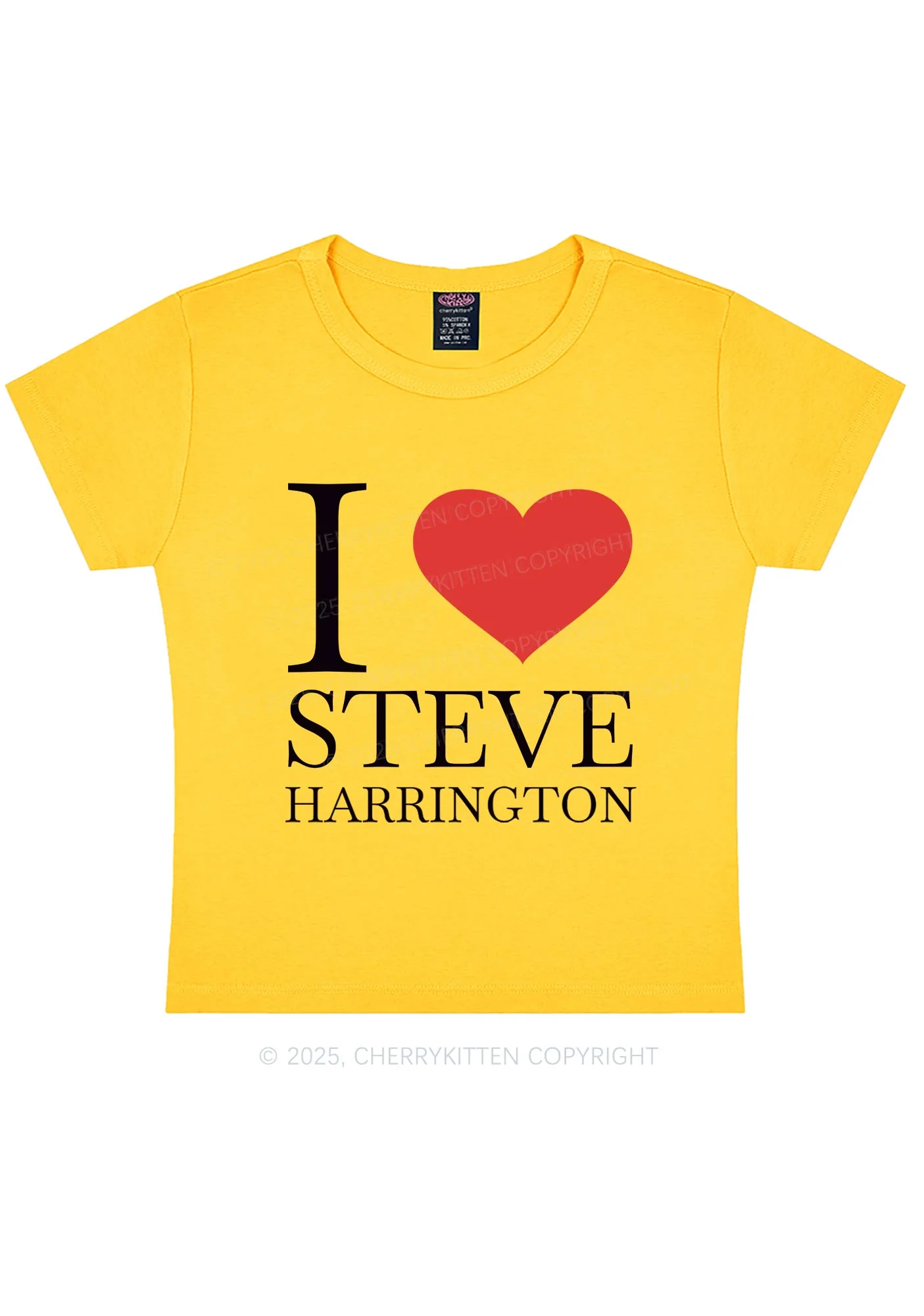 I Love SH Y2K Baby Tee Cherrykitten - Image 7