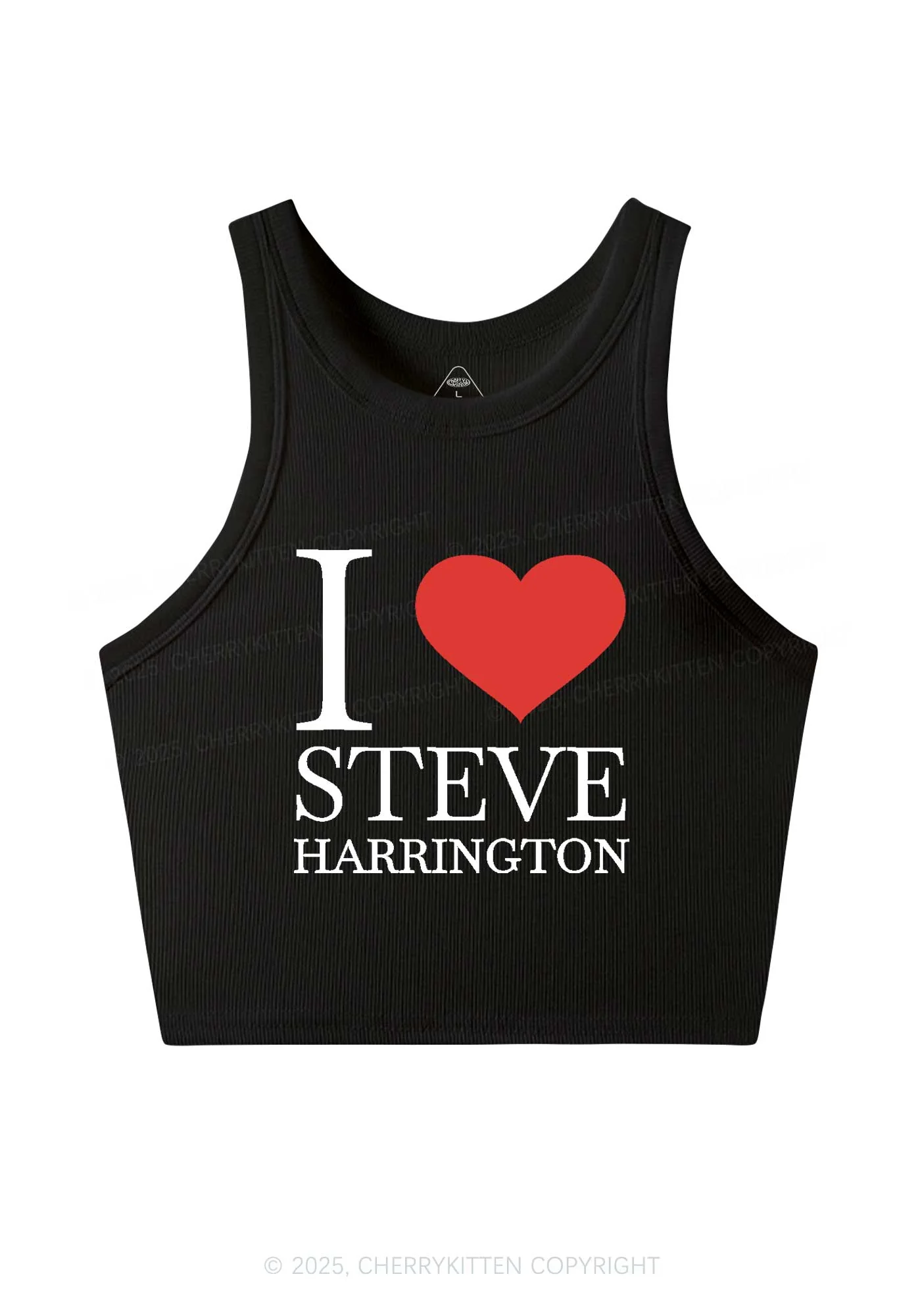 I Love SH Y2K Crop Tank Top Cherrykitten - Image 3