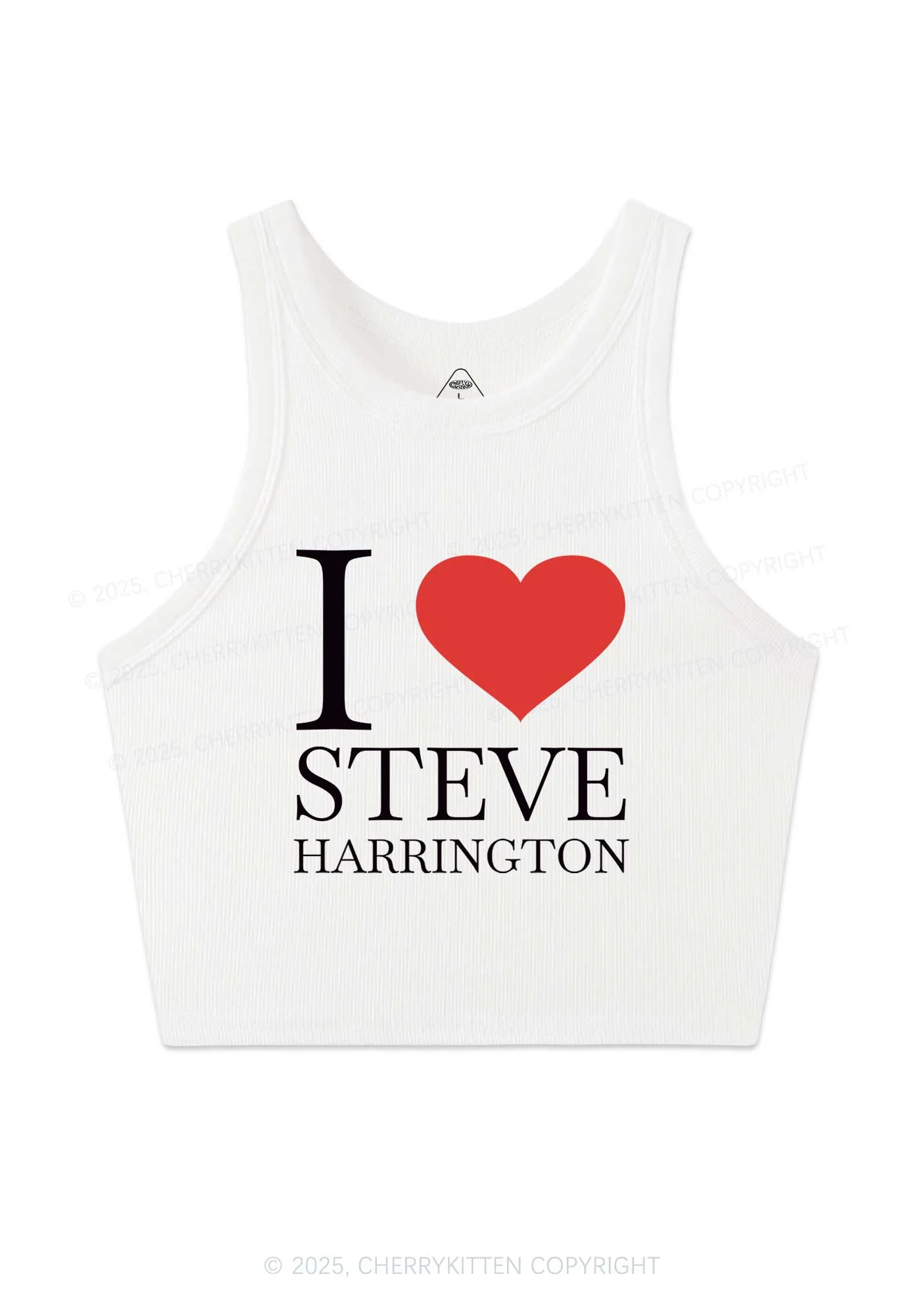 I Love SH Y2K Crop Tank Top Cherrykitten - Image 4