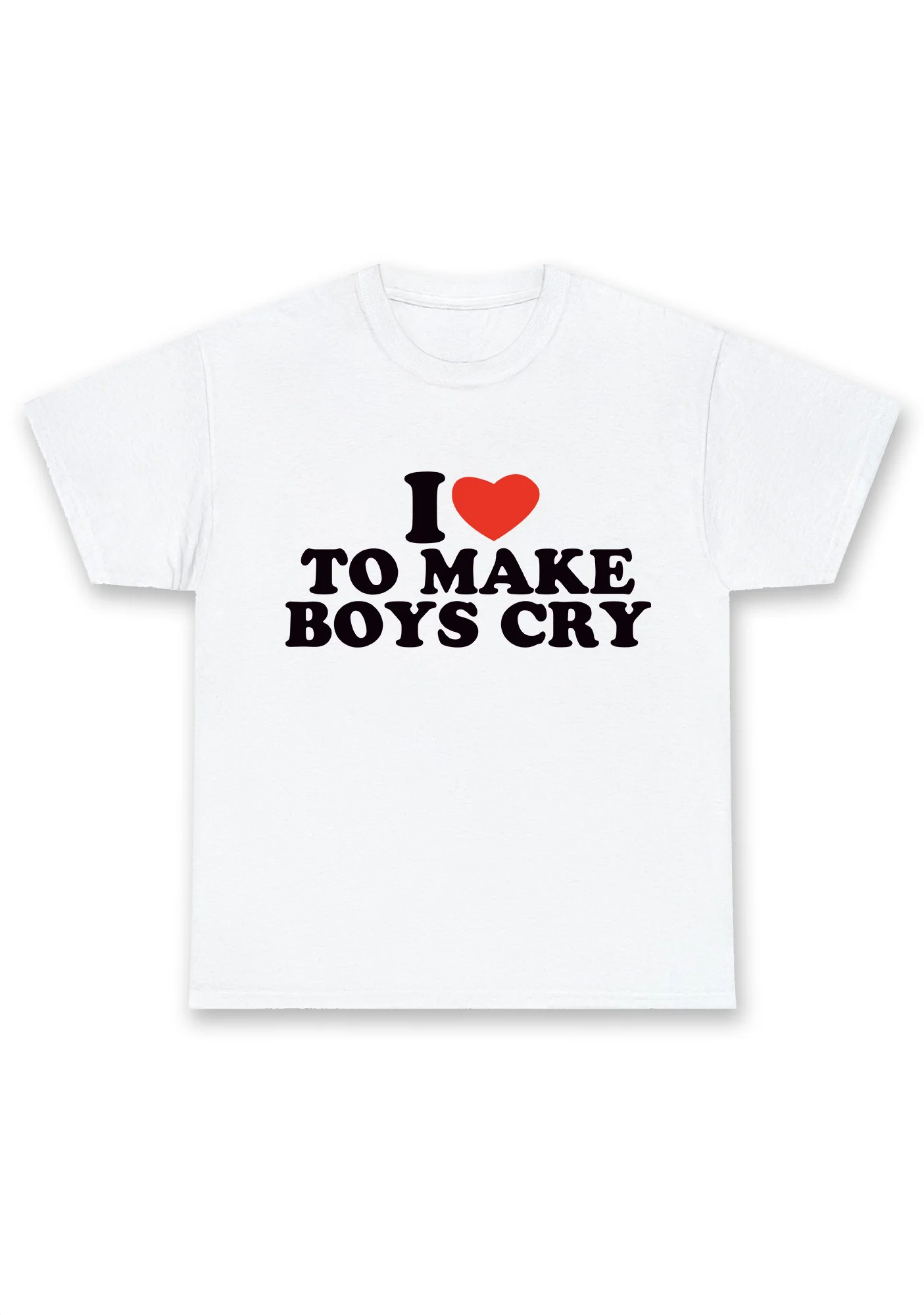 I Love To Make Boys Cry Chunky Shirt - Image 2