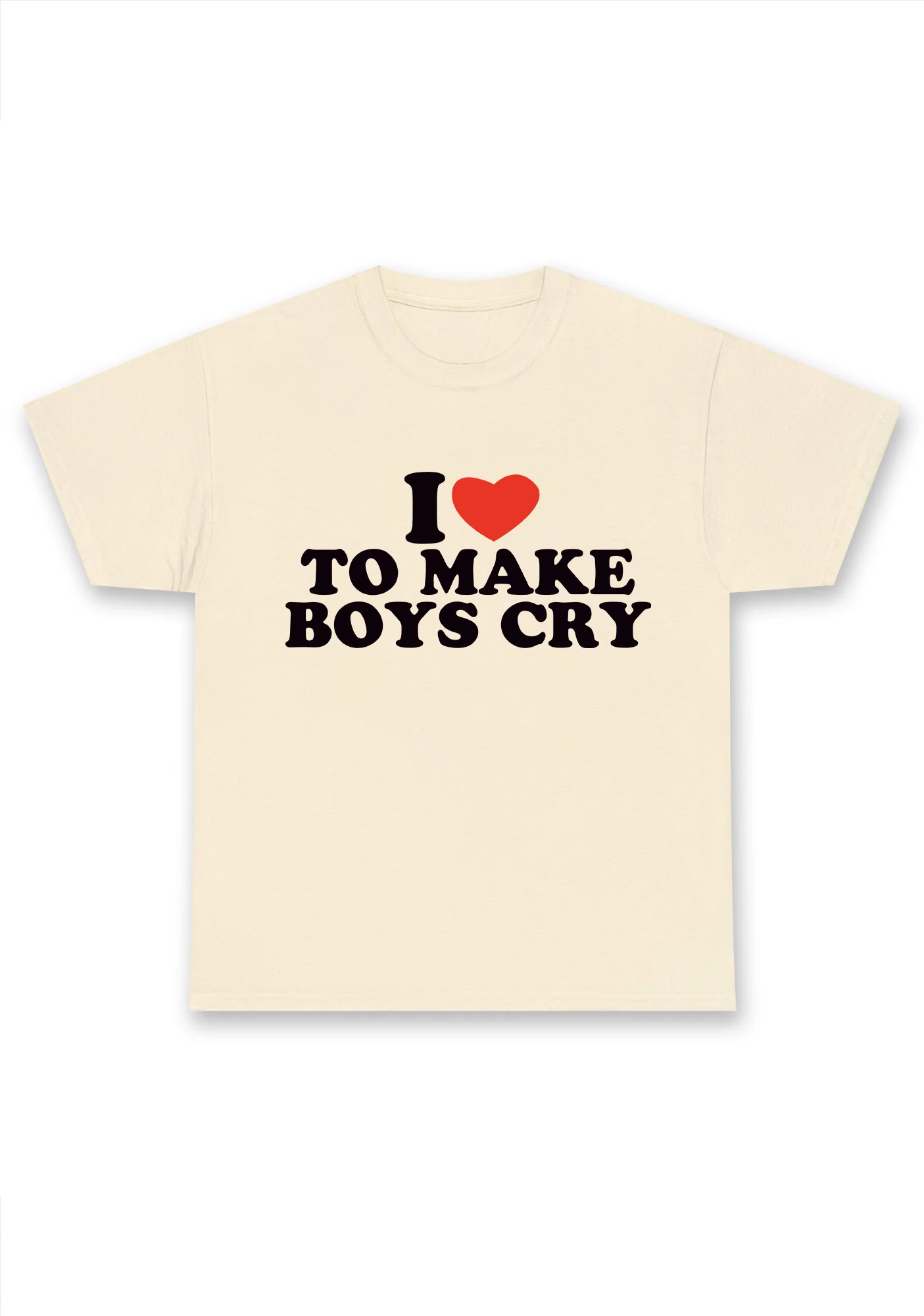 I Love To Make Boys Cry Chunky Shirt - Image 3