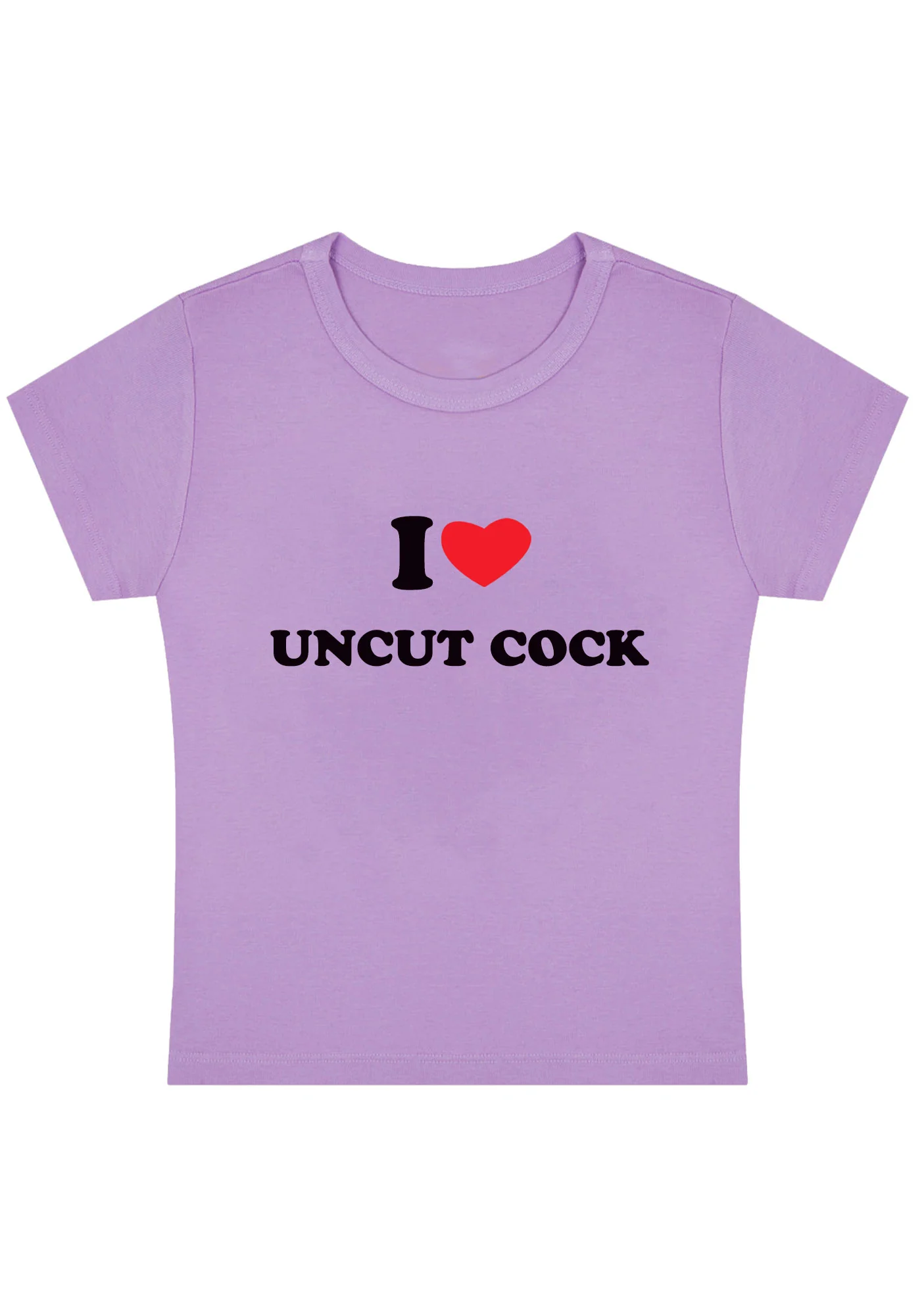 I Love Uncut Cxck Y2K Baby Tee - Image 3
