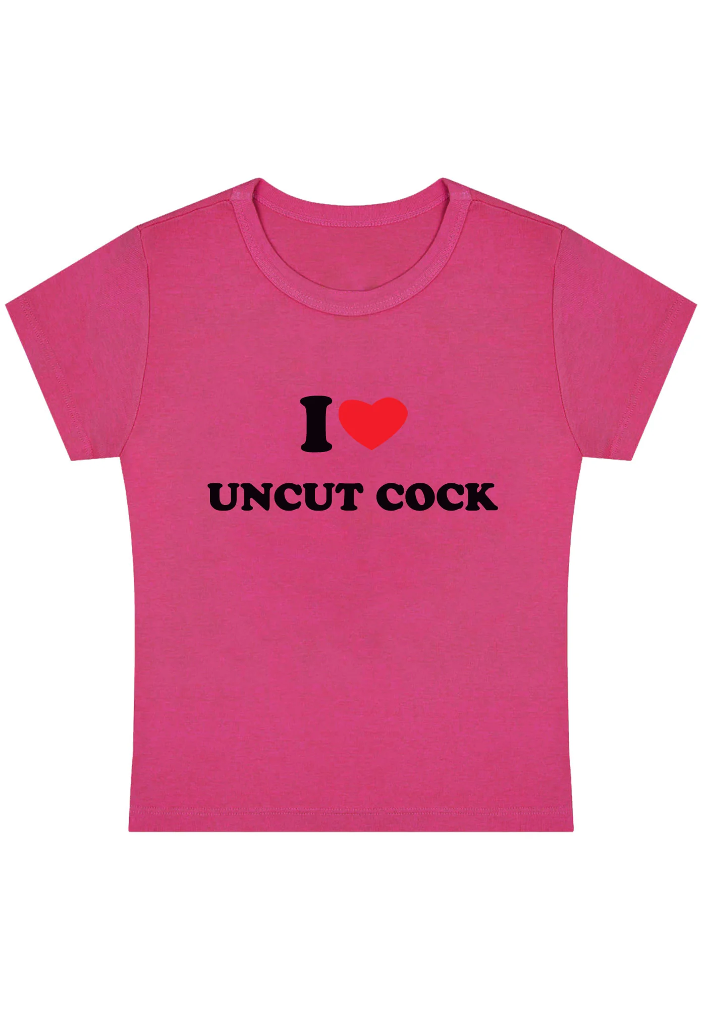 I Love Uncut Cxck Y2K Baby Tee - Image 4