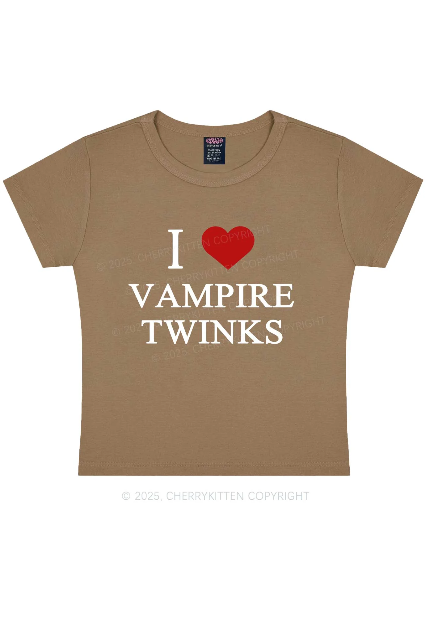 Halloween I Love Vampire Twinks Pride Y2K Baby Tee Cherrykitten - Image 10