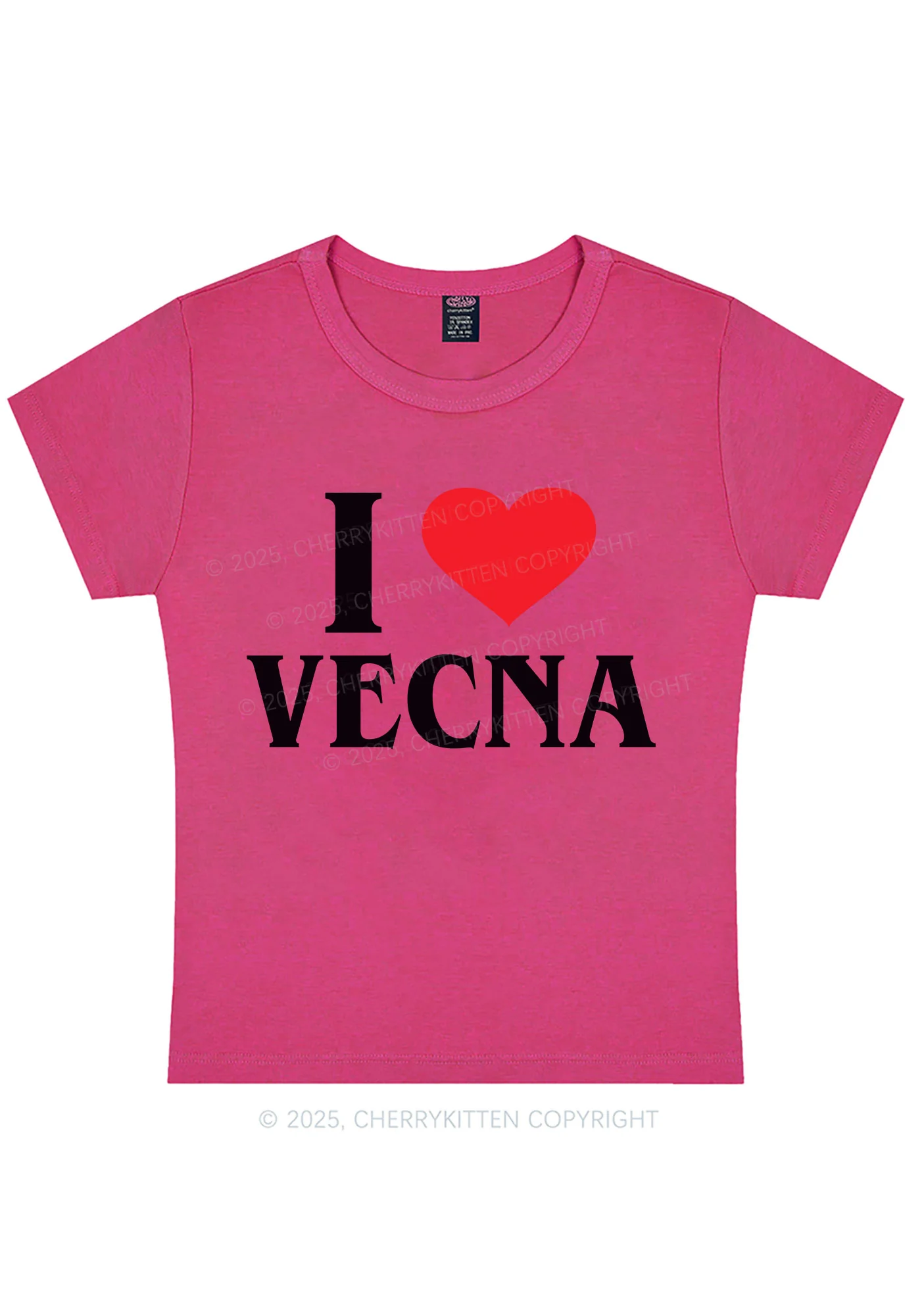 I Love VN Y2K Baby Tee Cherrykitten - Image 5