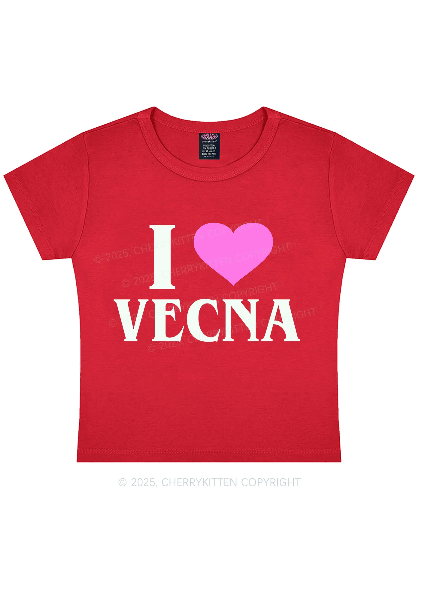 I Love VN Y2K Baby Tee Cherrykitten - Image 7