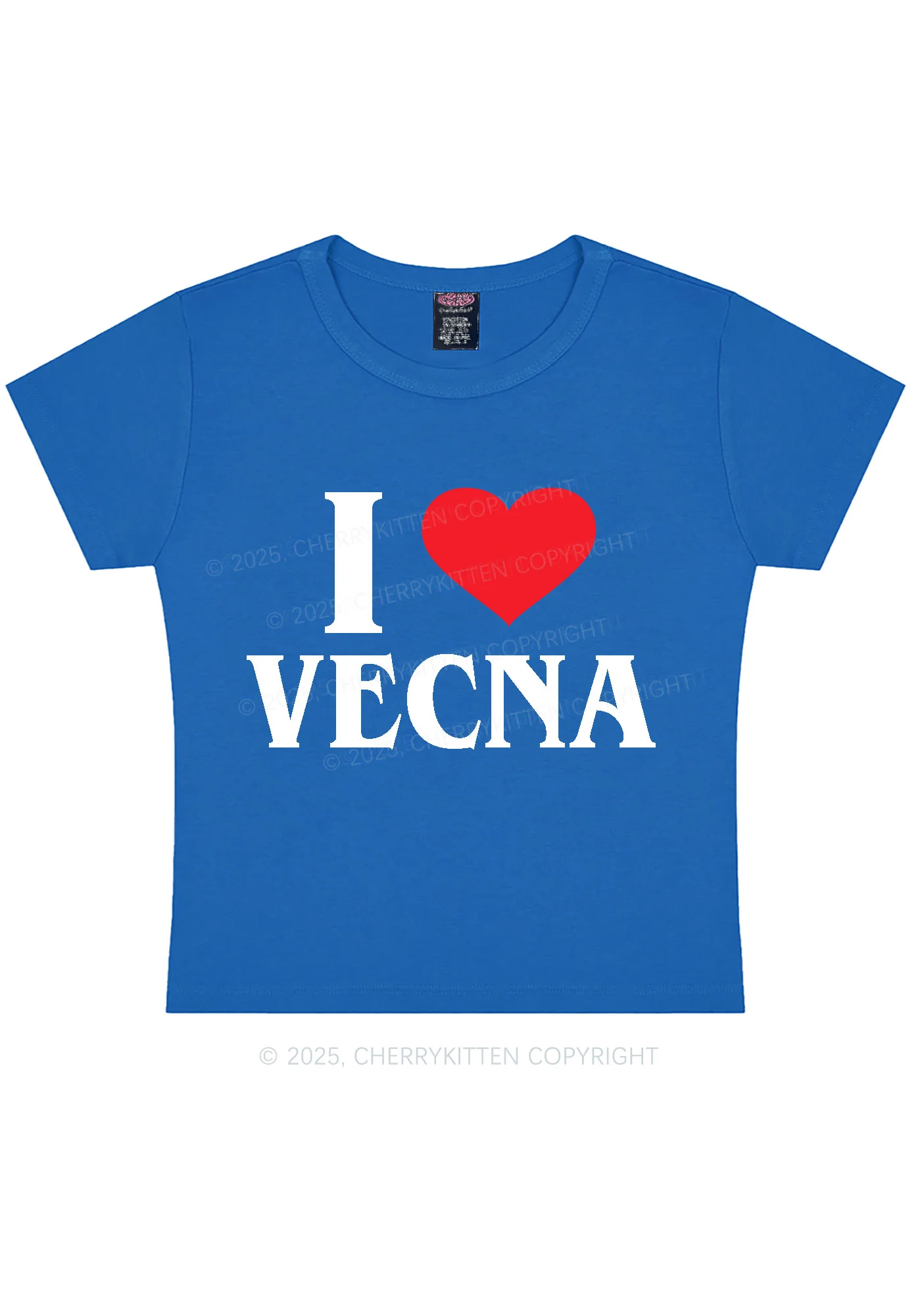 I Love VN Y2K Baby Tee Cherrykitten - Image 9