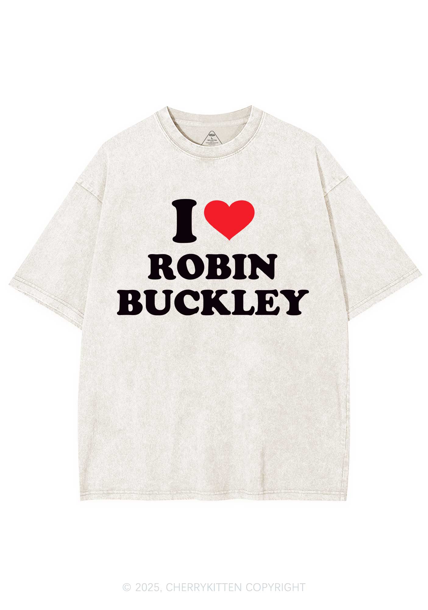 I Love VN Y2K Shirts Washed Tee Cherrykitten - Image 3