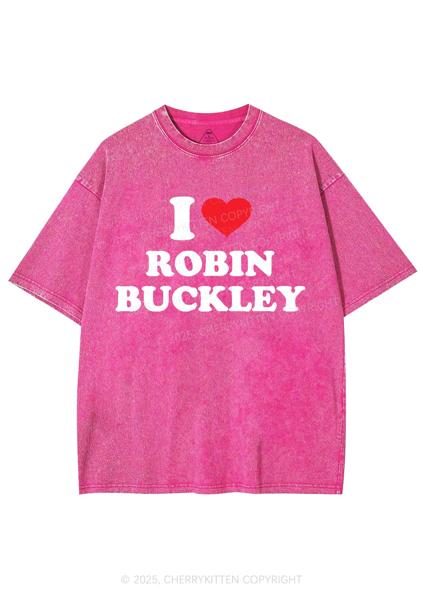 I Love VN Y2K Shirts Washed Tee Cherrykitten - Image 5