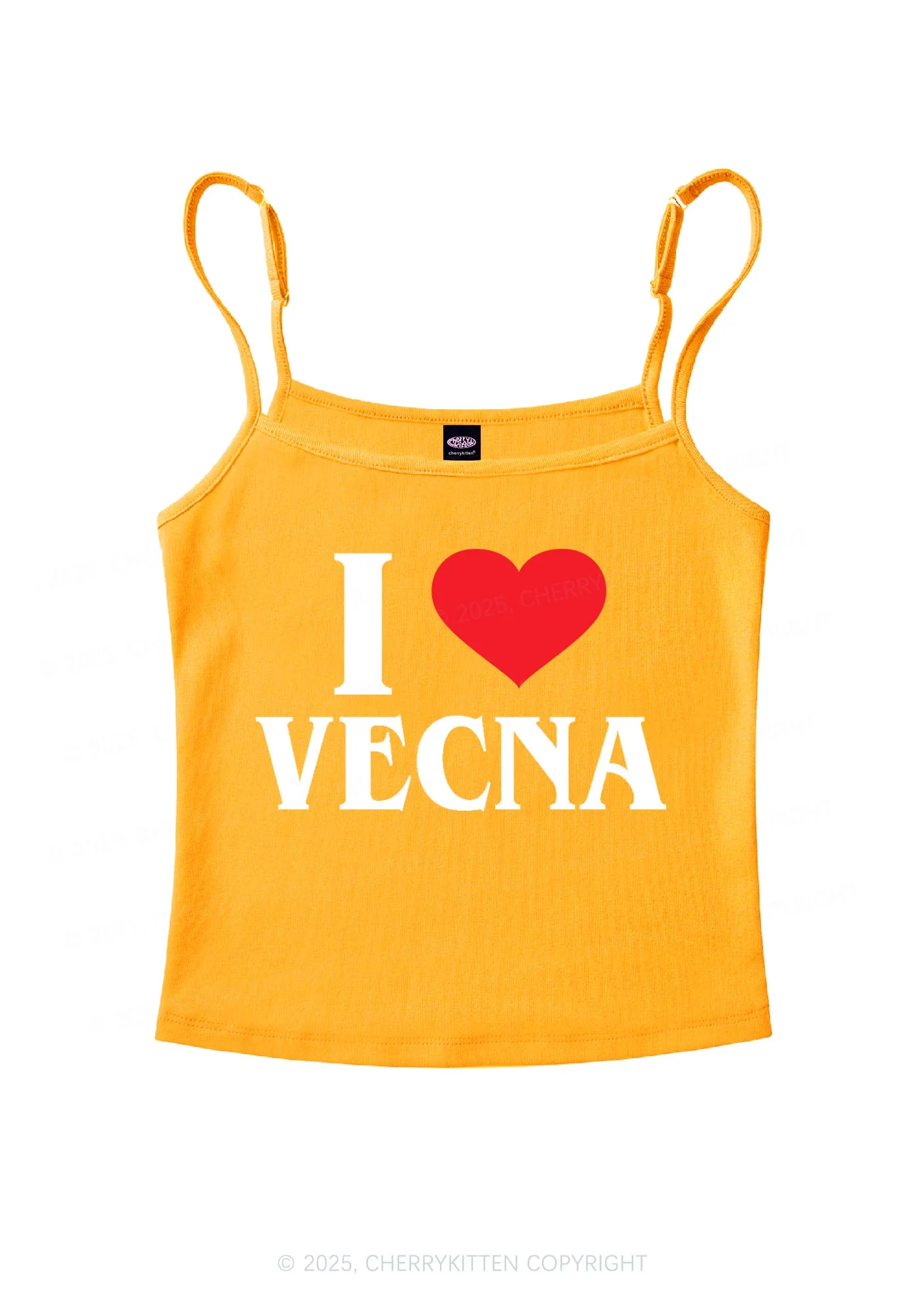 I Love VN Y2K Spaghetti Strap Cami Cherrykitten - Image 6