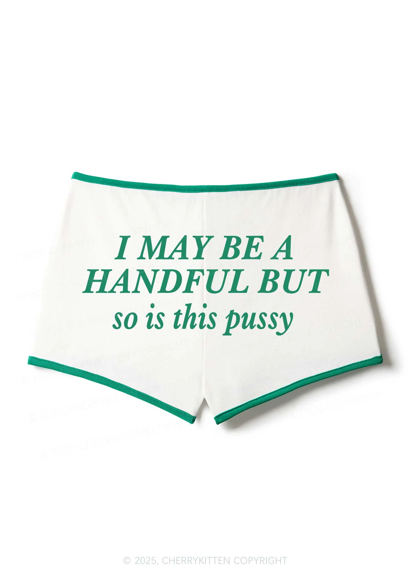 I May Be Handful Y2K Booty Shorts Cherrykitten - Image 2