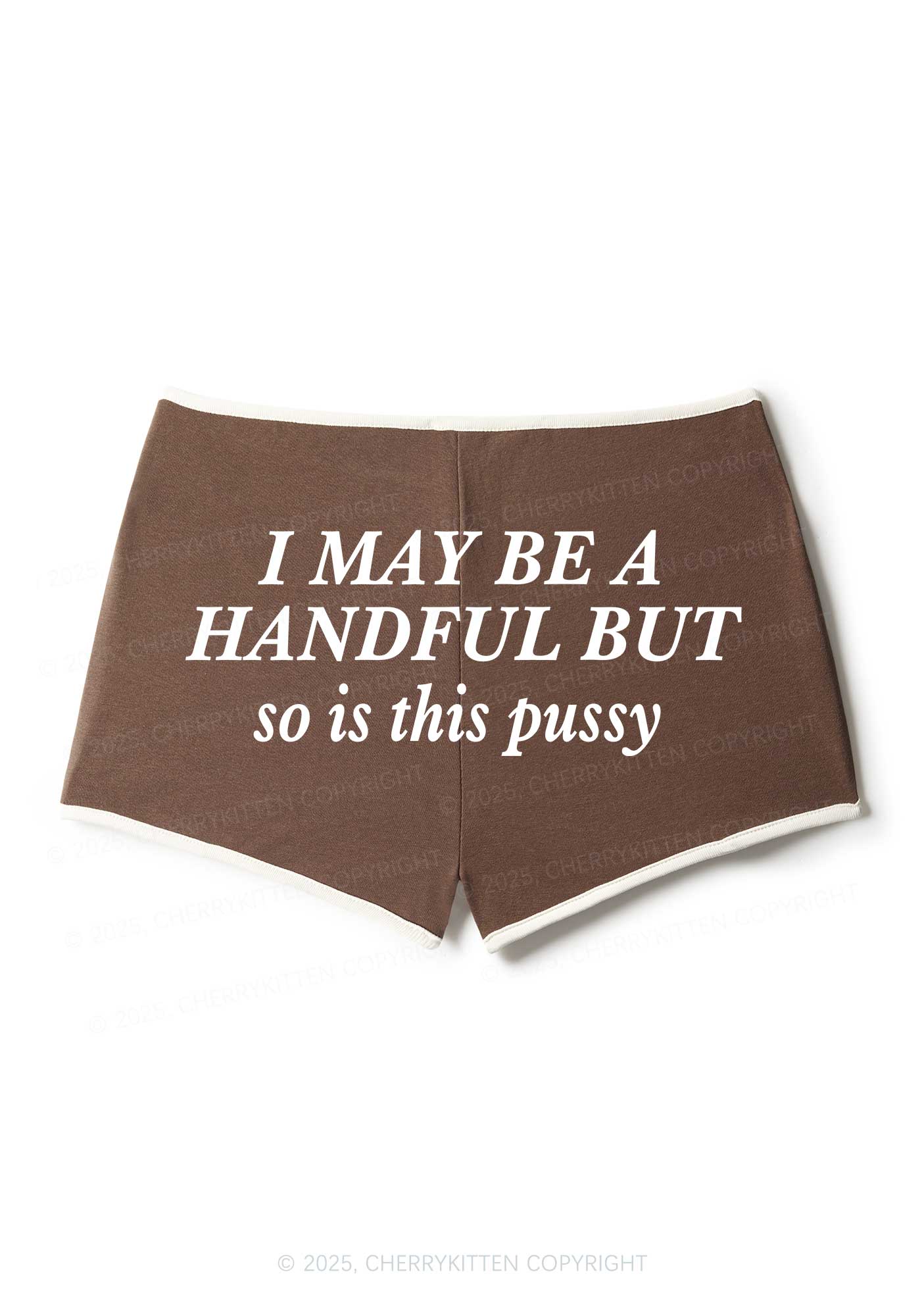 I May Be Handful Y2K Booty Shorts Cherrykitten - Image 3