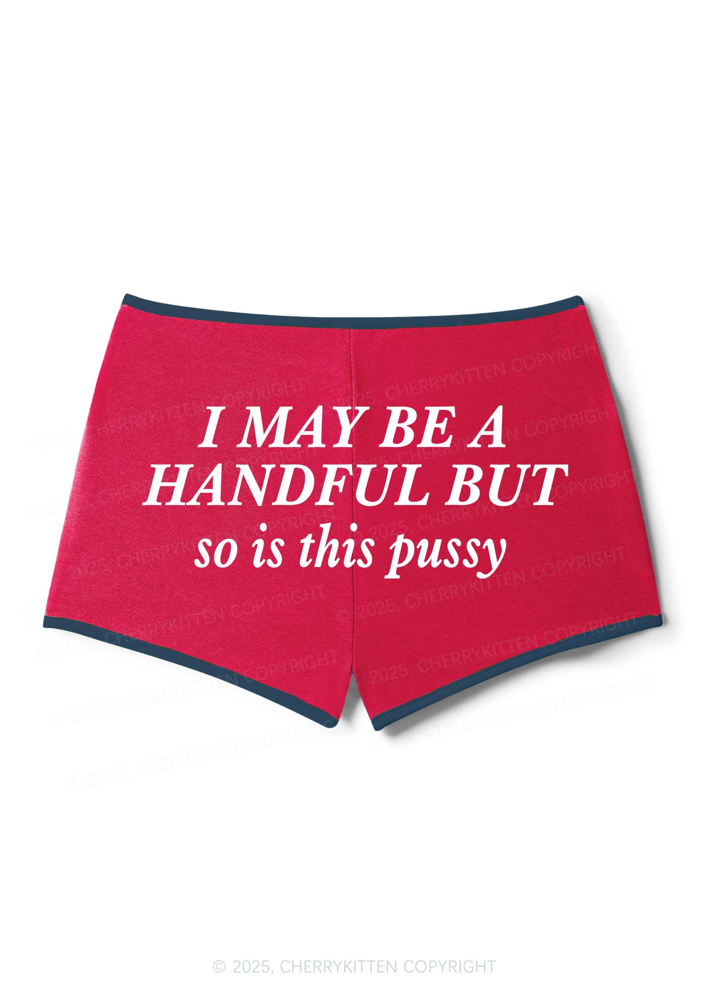 I May Be Handful Y2K Booty Shorts Cherrykitten - Image 4