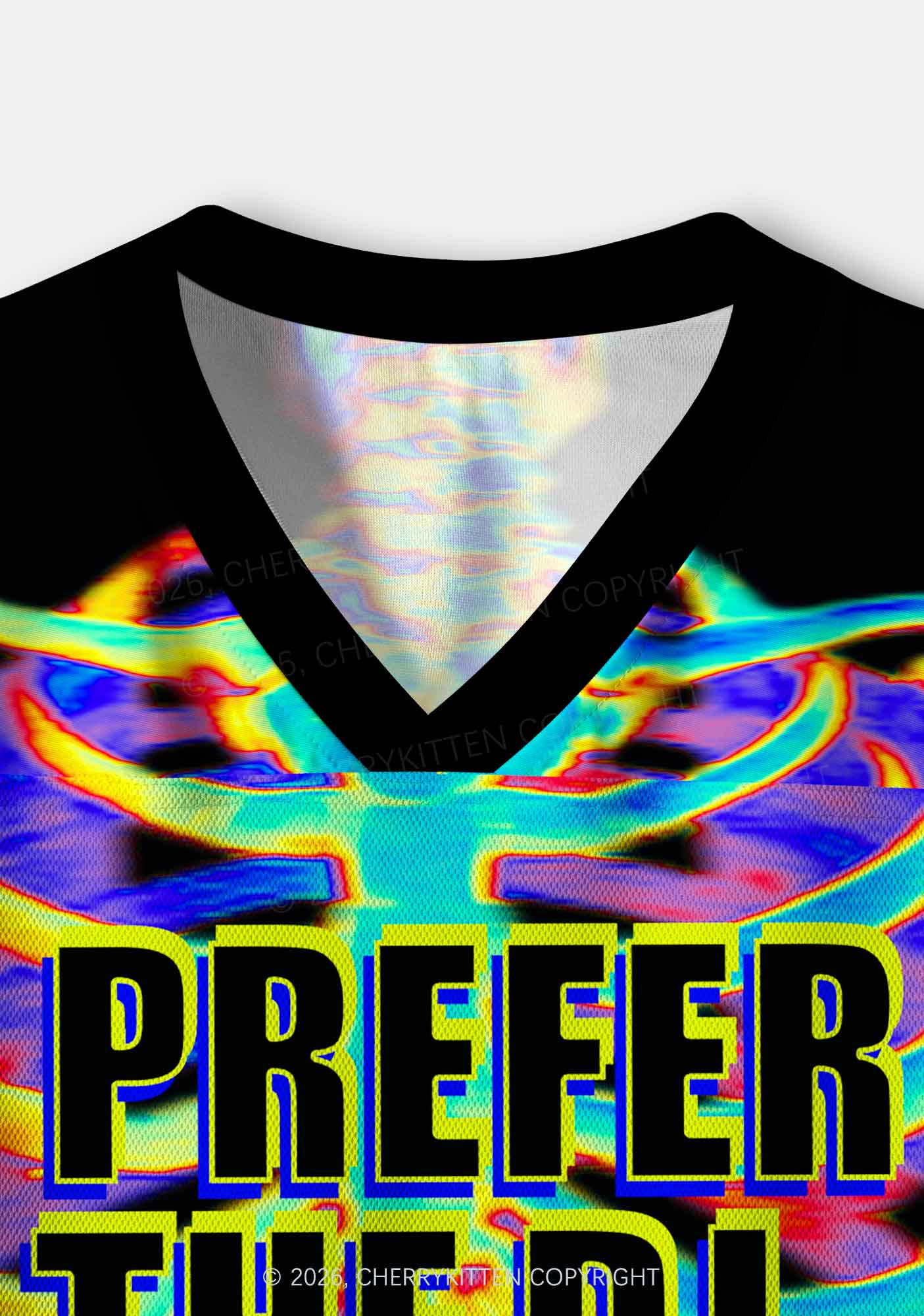 I Prefer The DJ Y2K Crop Sport Jersey Shirts Cherrykitten - Image 6