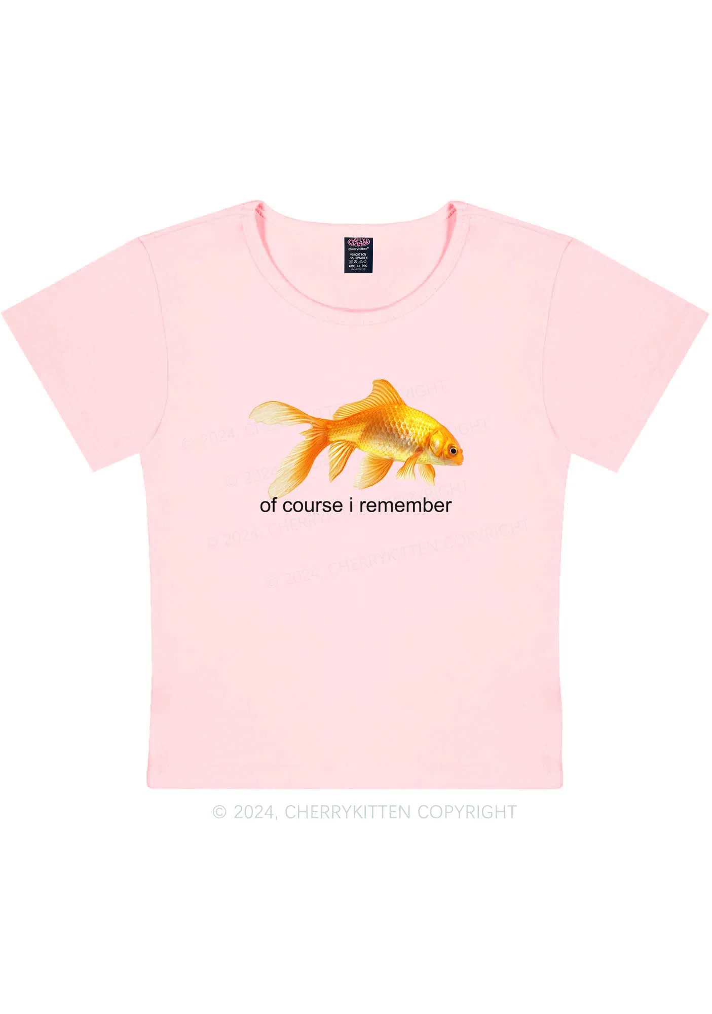 I Remember Goldfish Y2K Baby Tee Cherrykitten - Image 10