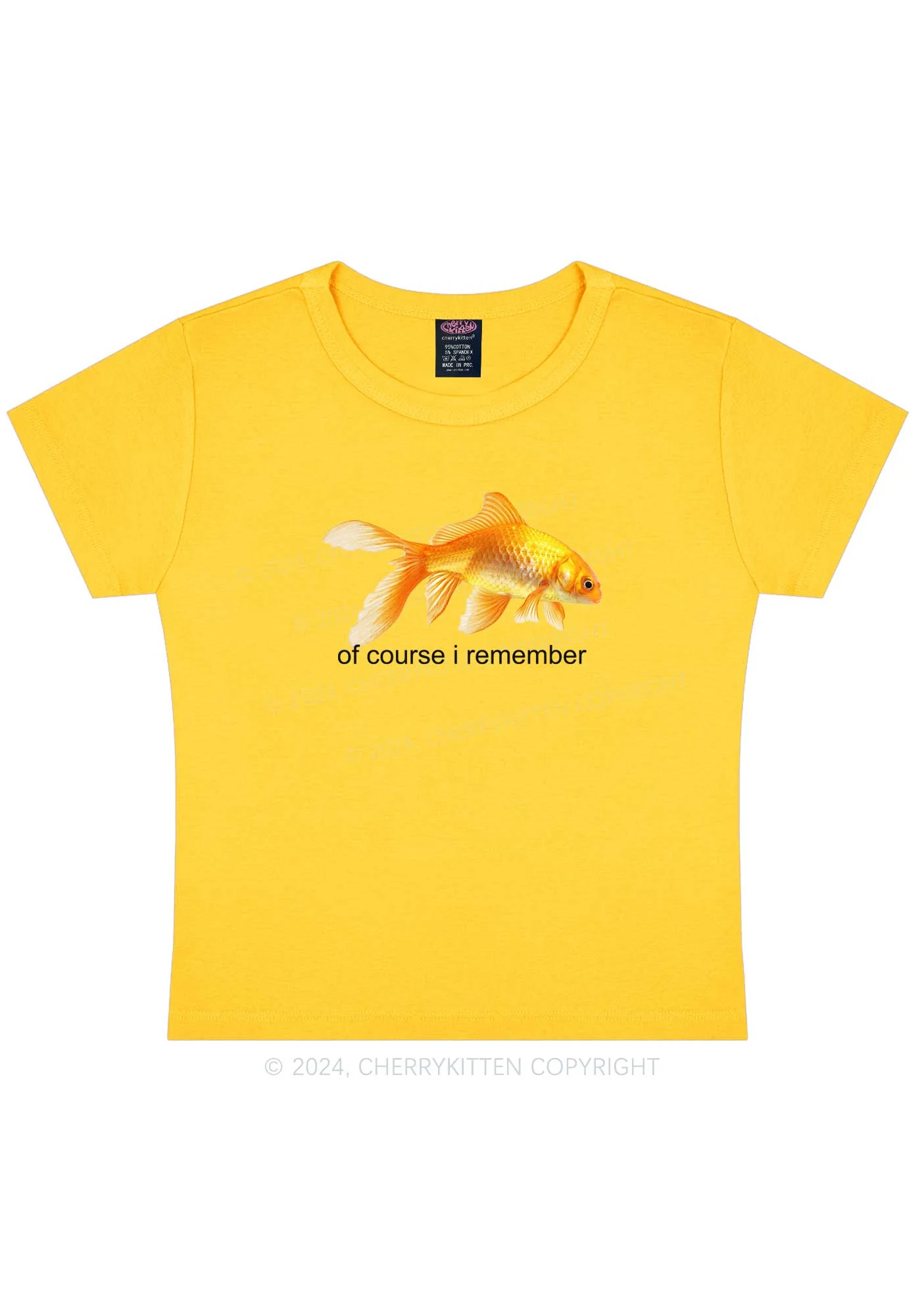 I Remember Goldfish Y2K Baby Tee Cherrykitten - Image 7