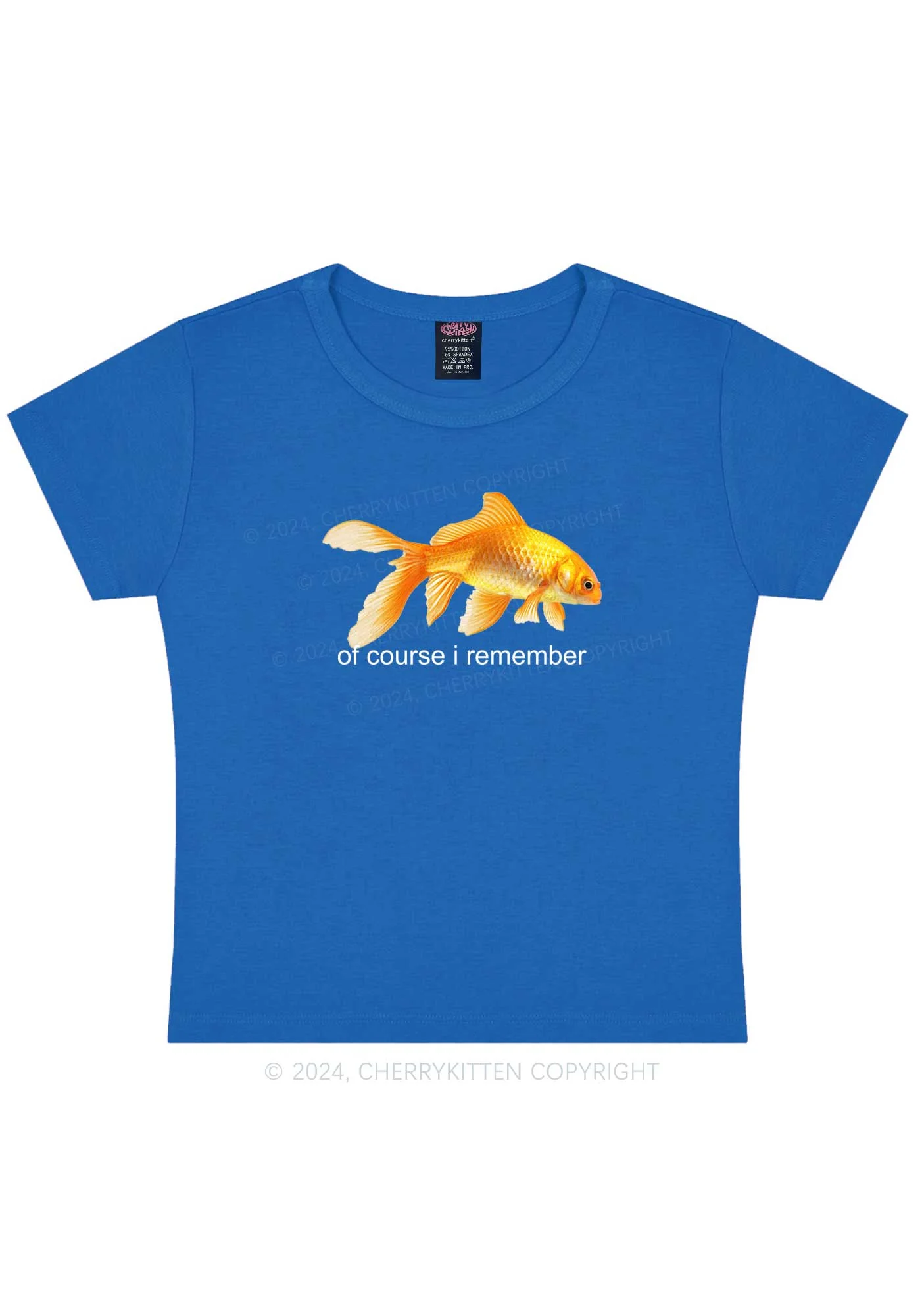 I Remember Goldfish Y2K Baby Tee Cherrykitten - Image 8
